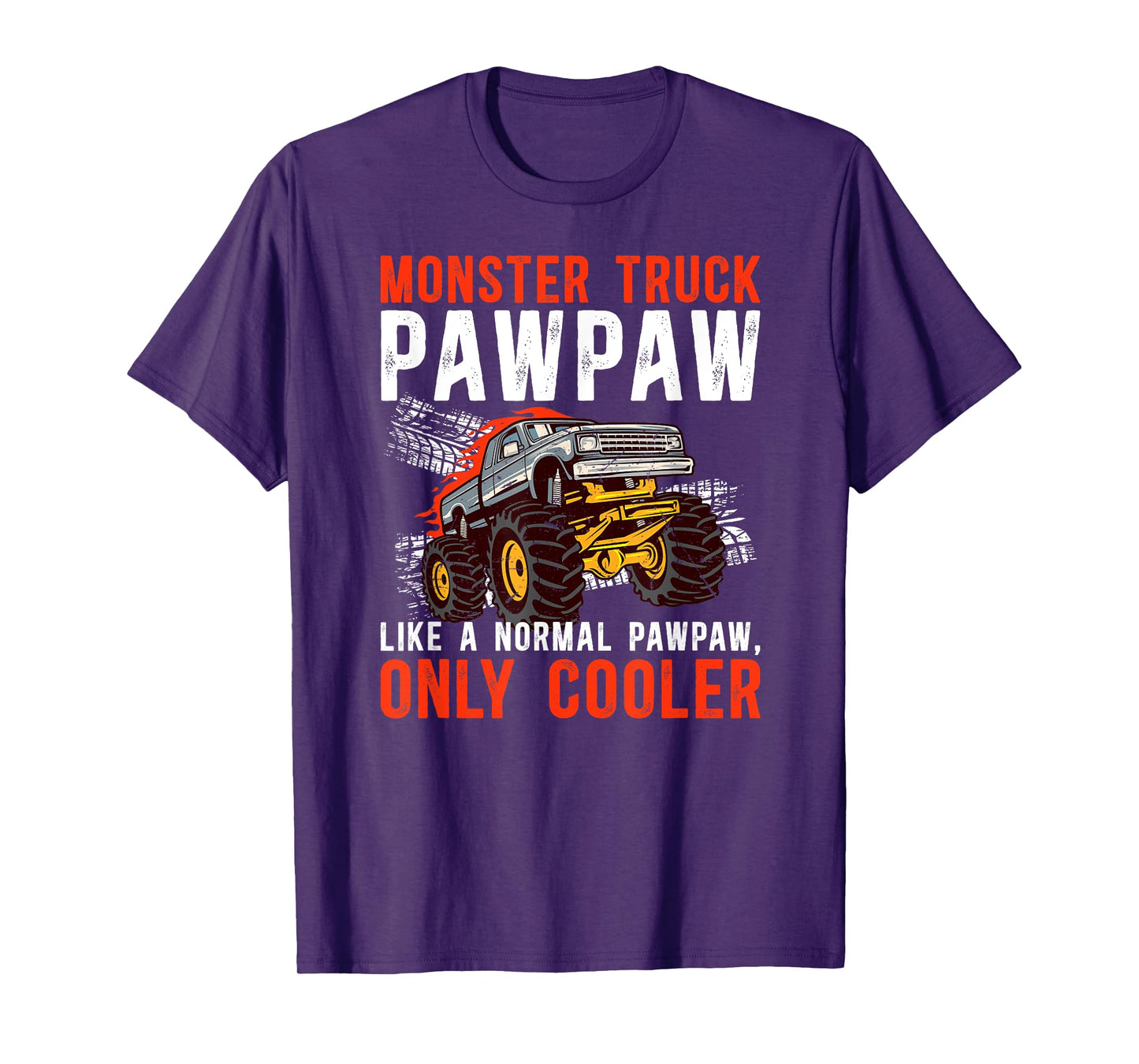Monster Truck Pawpaw Cool Monster Truck Pawpaw Grandpa T-Shirt