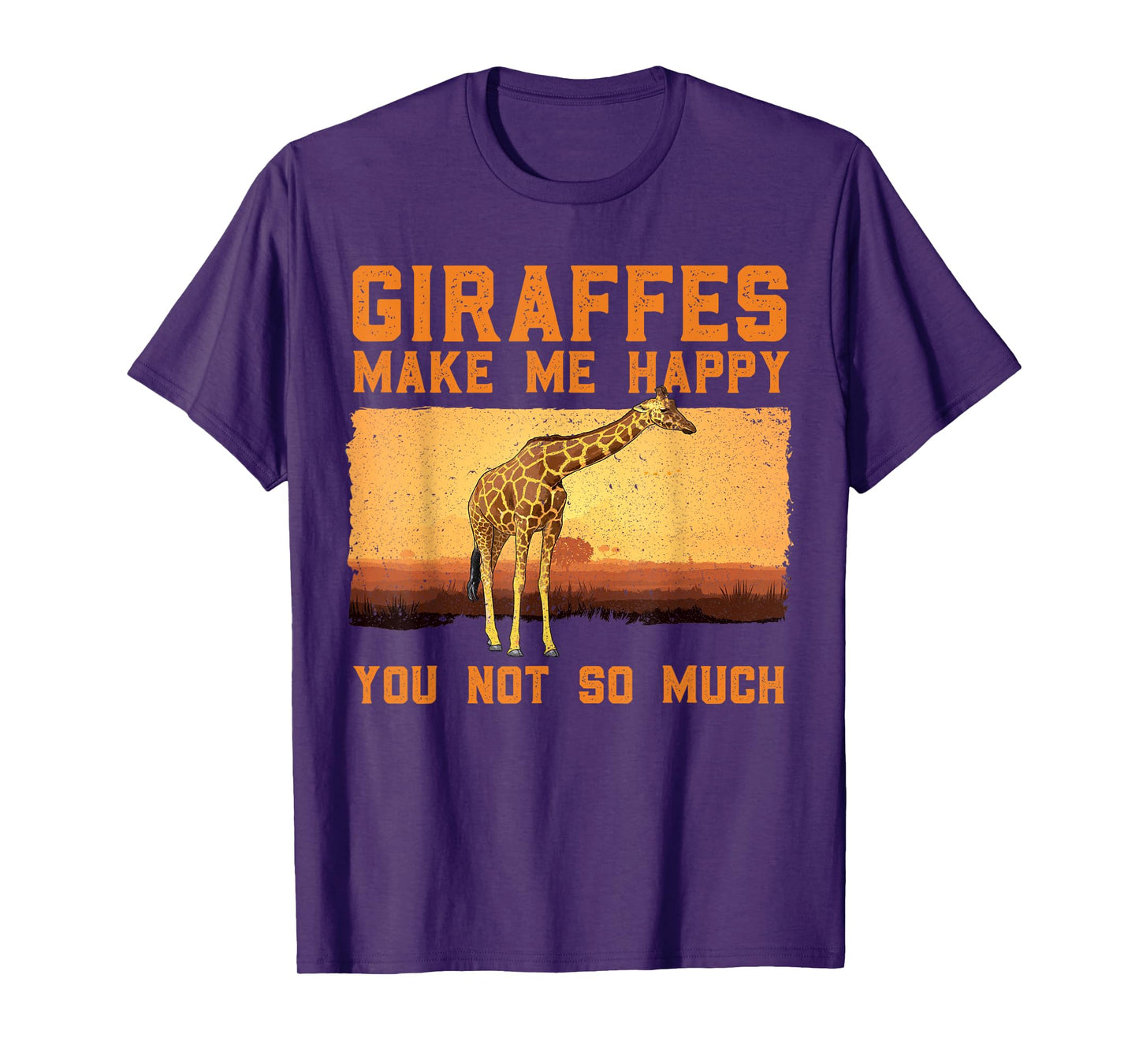 Cute Giraffe Design For Men Women Adult Safari Giraffe Lover T-Shirt