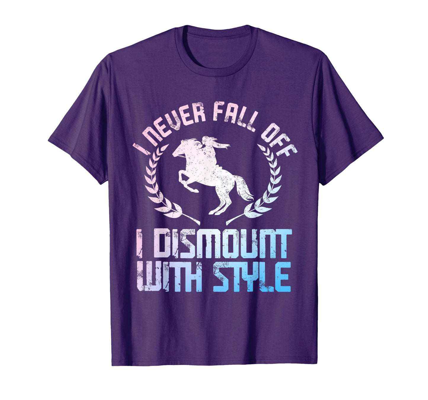 Funny Horse Racing Art For Men Women Horse Lover Equestrian T-Shirt