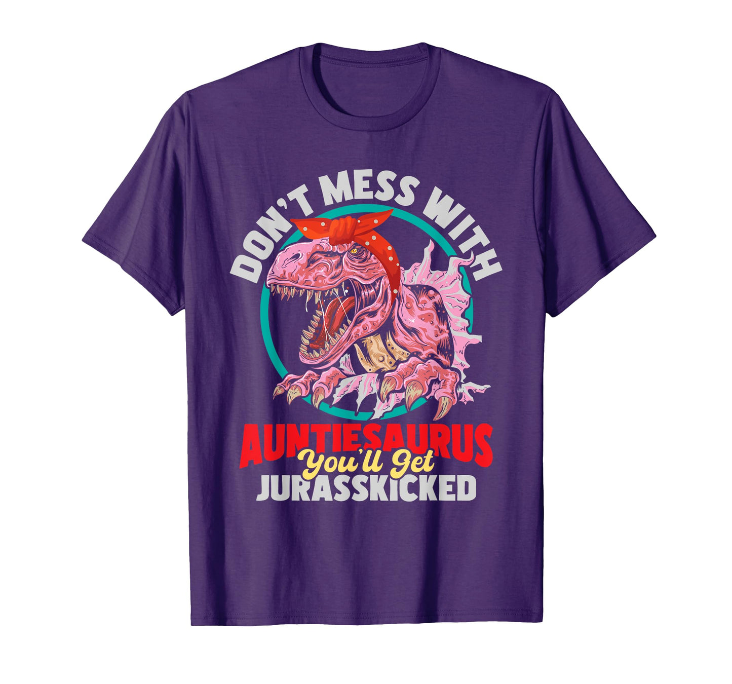 Don't Mess With Auntiesaurus - Aunty Auntie Gender Reveal T-Shirt