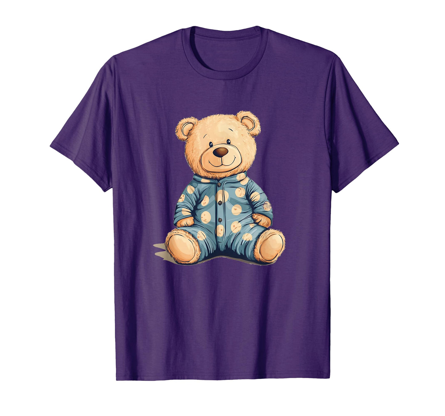 Teddy Bear in Pajama Costume for Bedtime Smiles T-Shirt