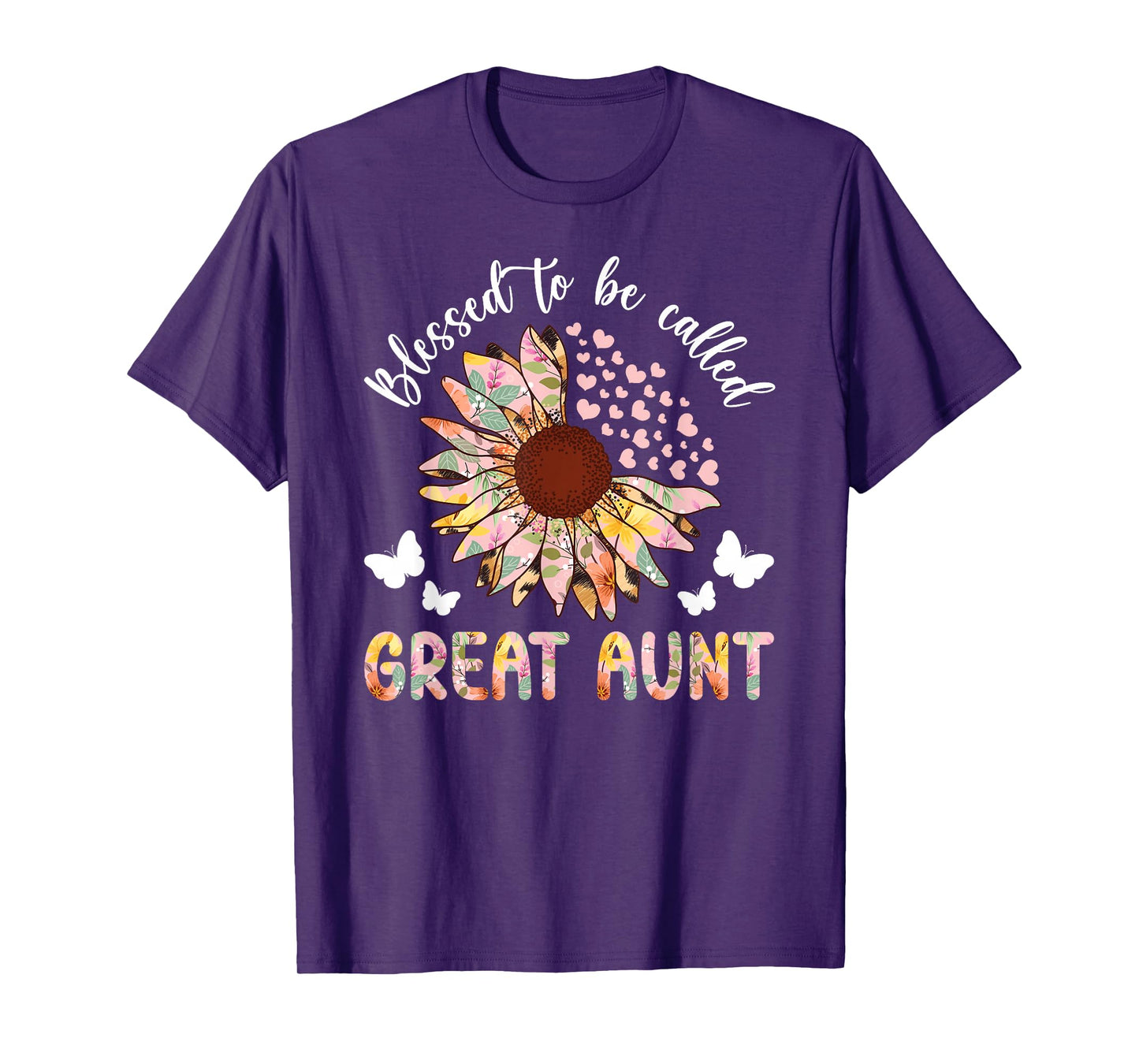 Blessed To Be Called Great Aunt Great Auntie T-Shirt