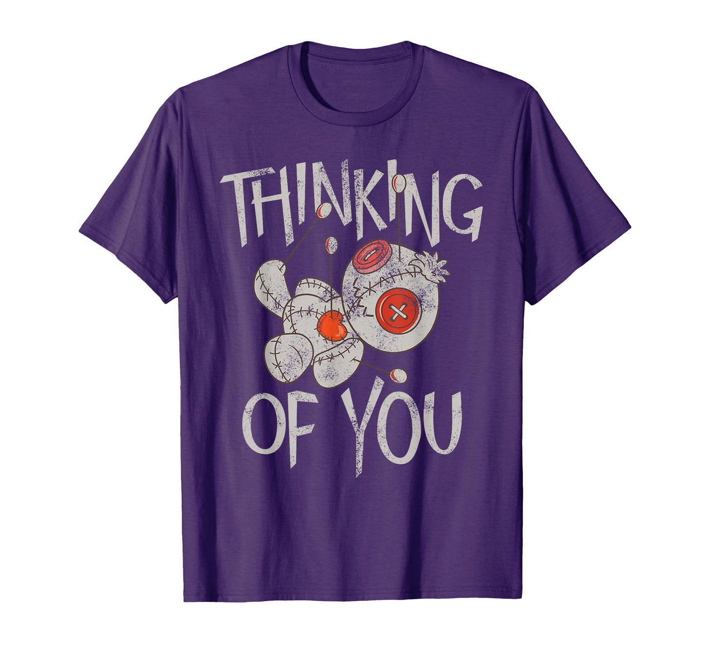 Funny Halloween Thinking of You Funny Voodoo Doll Graphic T-Shirt