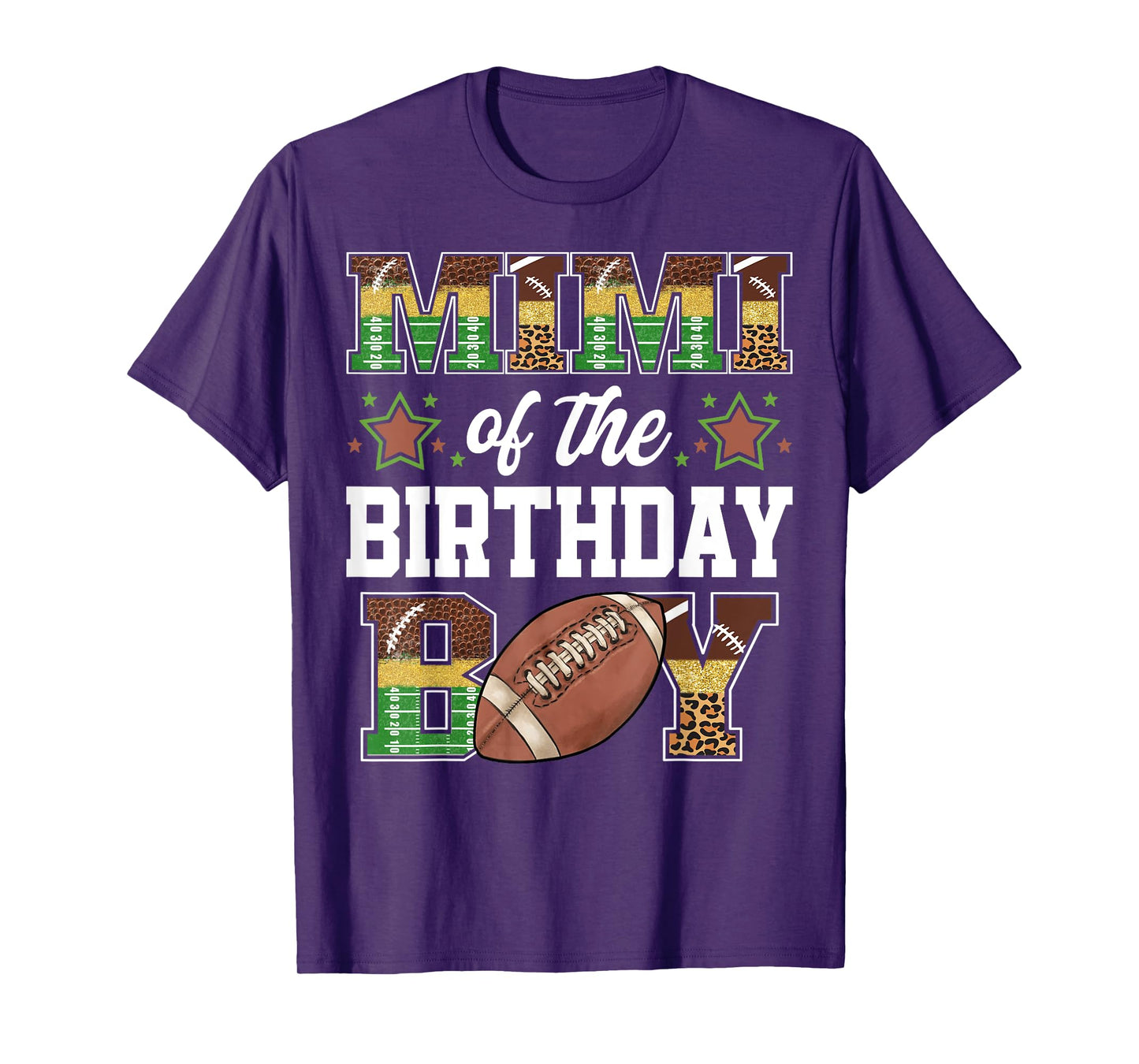 Mimi Of The Birthday Boy Football Player Family Matching T-Shirt
