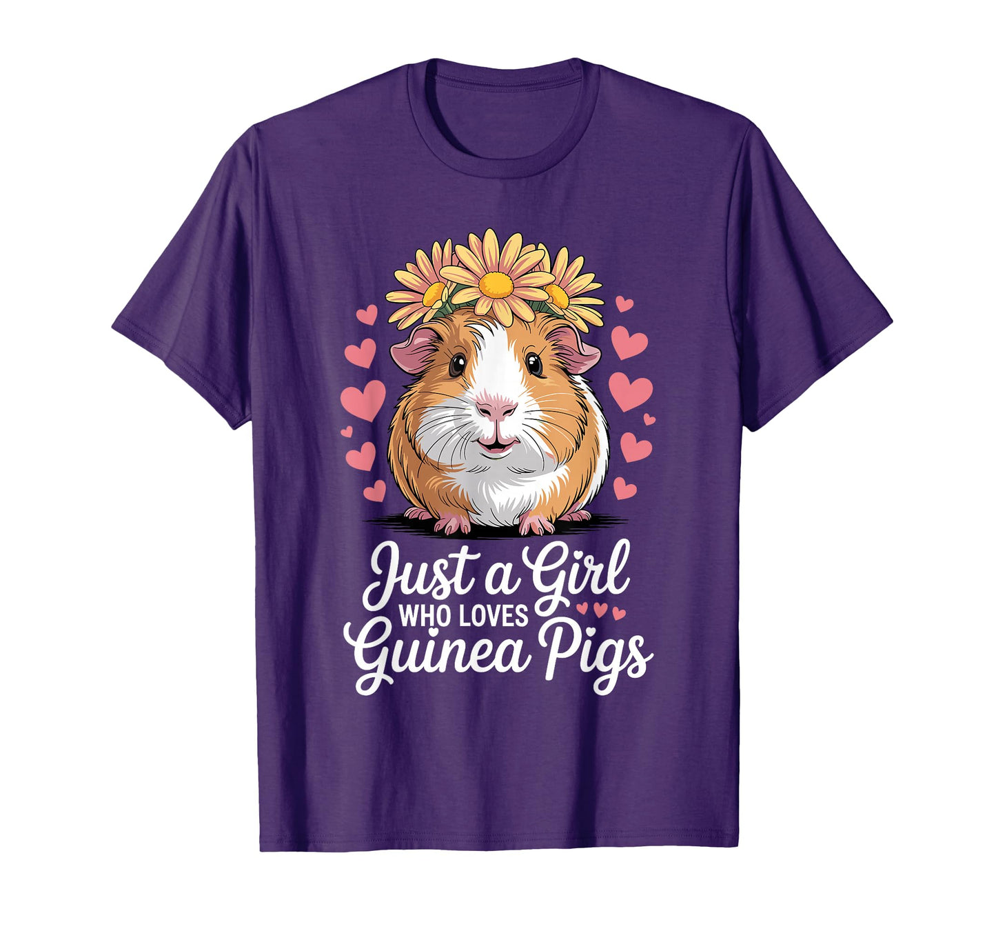 Funny Guinea Pig Costume for Women Girls Guinea Pig Lover T-Shirt