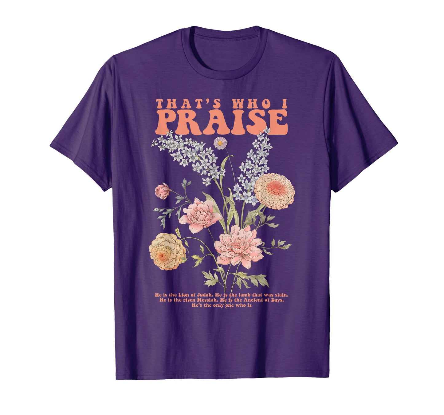 Brandon That's Who I Praise Jesus Christian Lake Merch T-Shirt