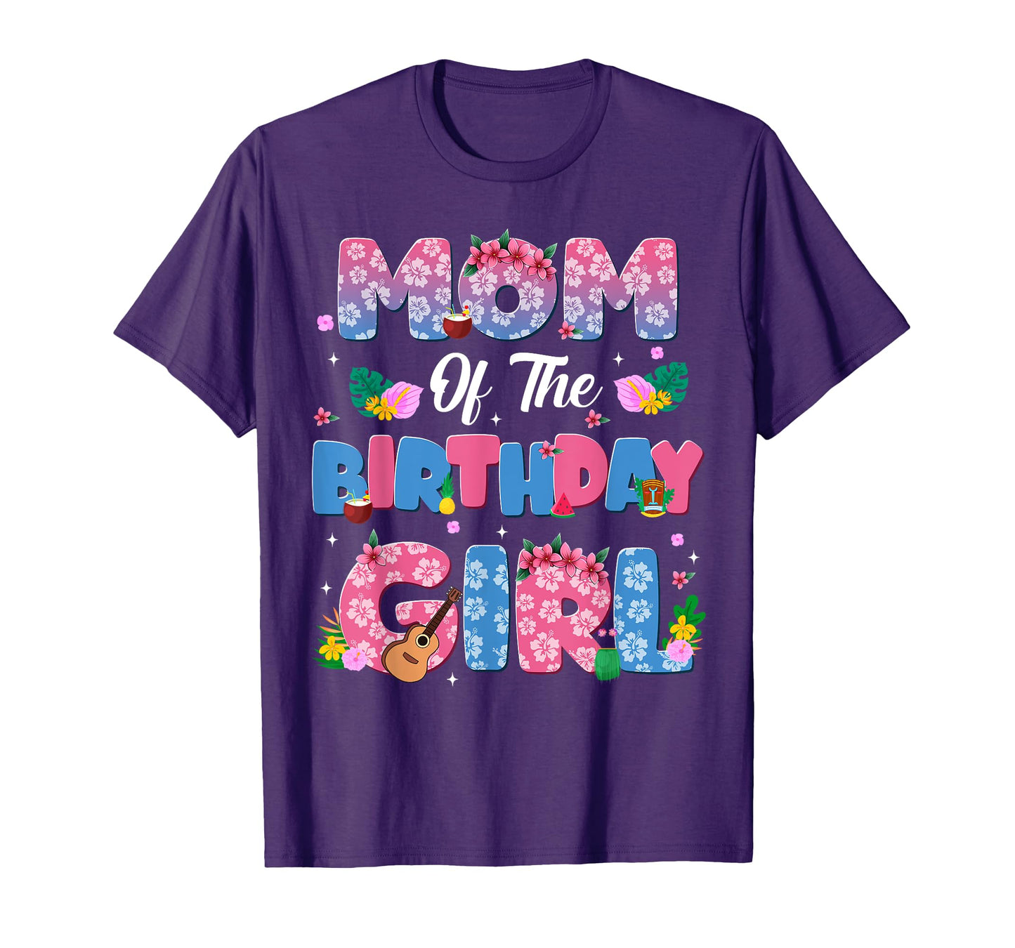 Mom And Dad Of The Birthday Girl Party Decor Family Matching T-Shirt