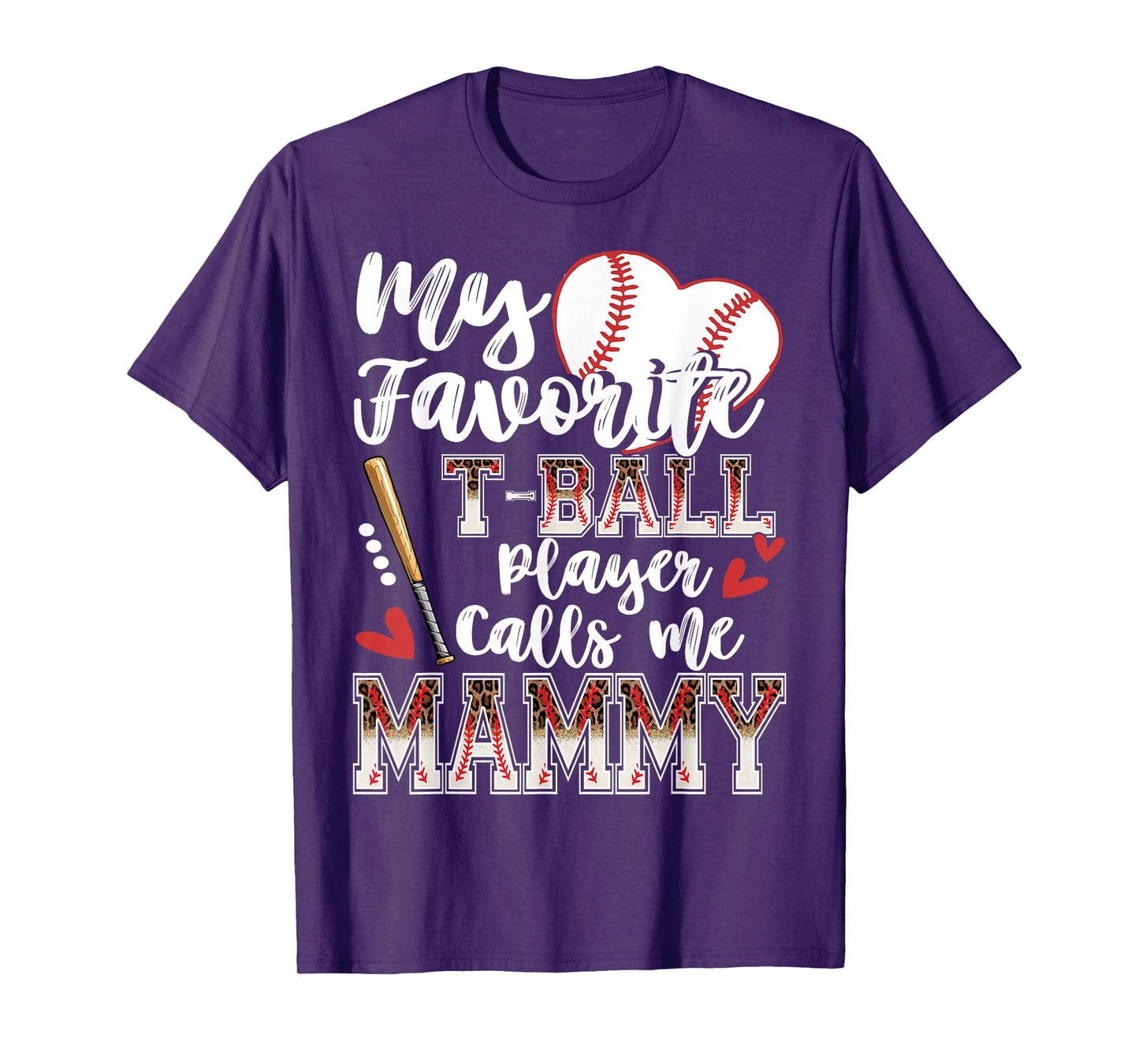 My Favorite T-Ball Player Calls Me Mammy Family Matching T-Shirt