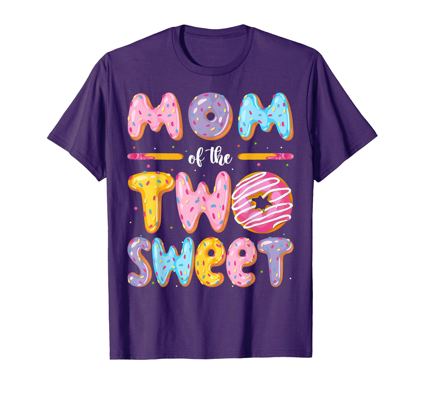 Mom Of The Two Sweet Donut 2Nd Birthday Boy Girl T-Shirt