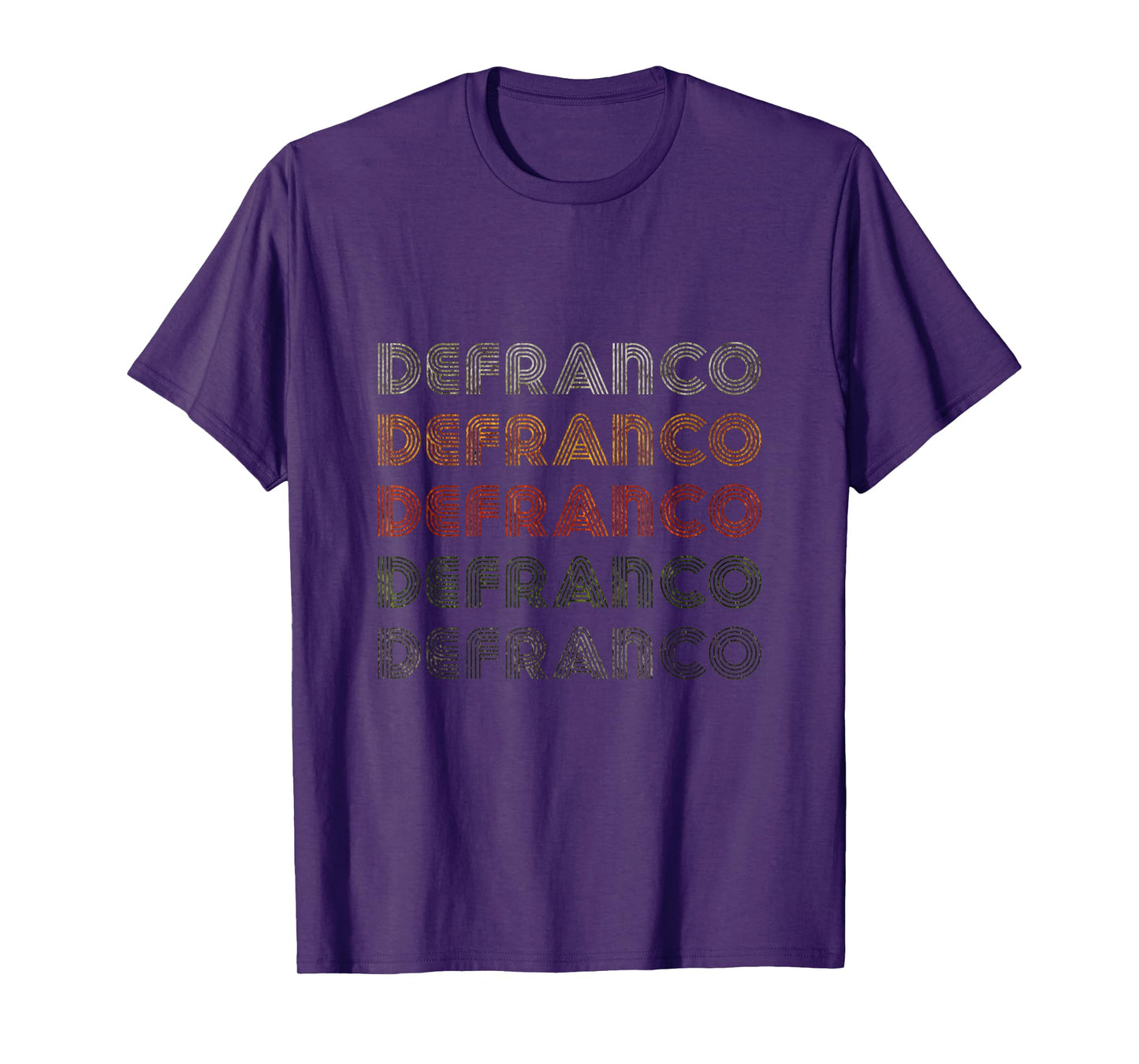 Love Heart Defranco Tee Grunge Vintage Style Black Defranco T-Shirt