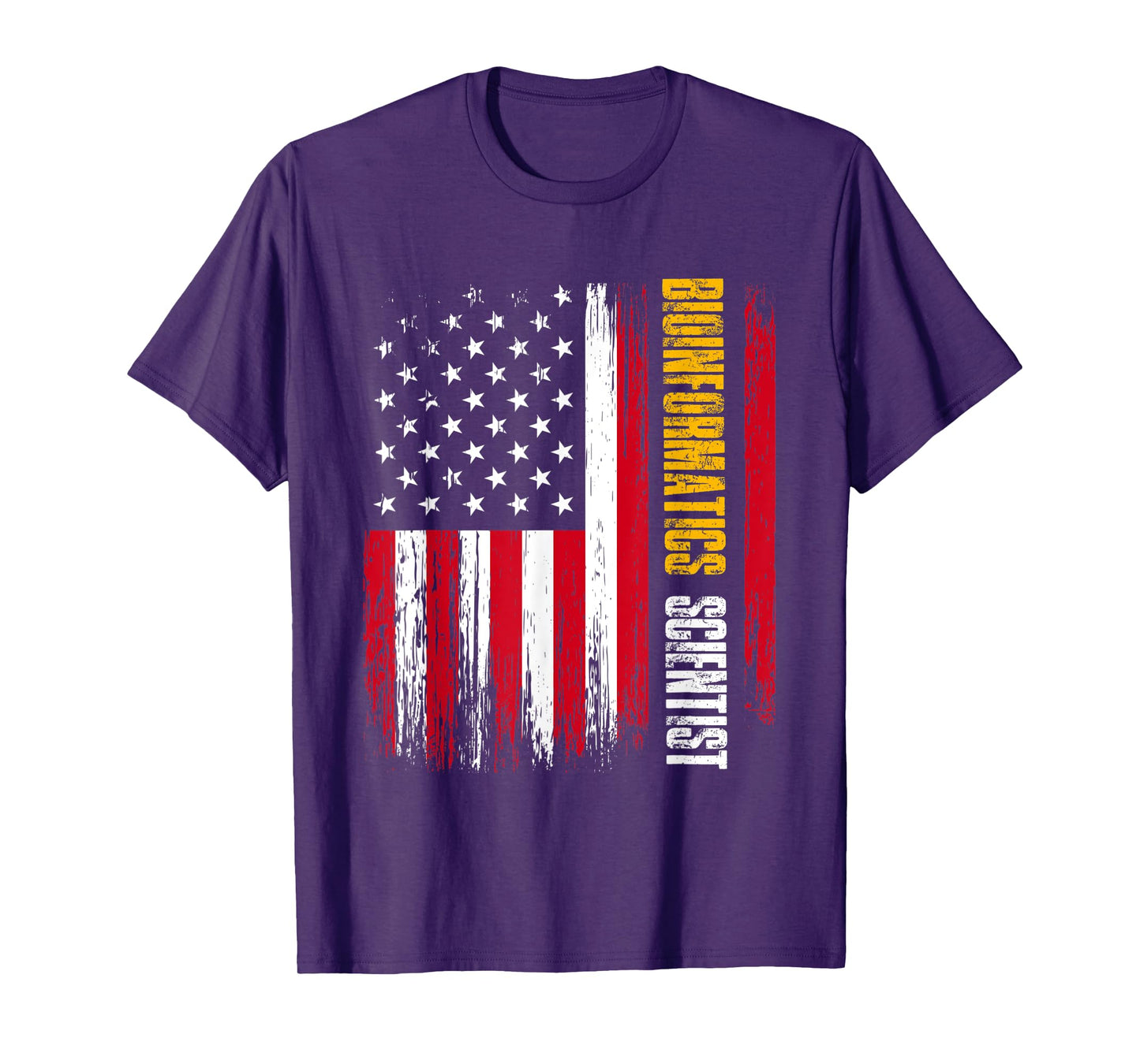 Bioinformatics Scientist USA Flag | Biology | Bioinformatics Women Men T-Shirt