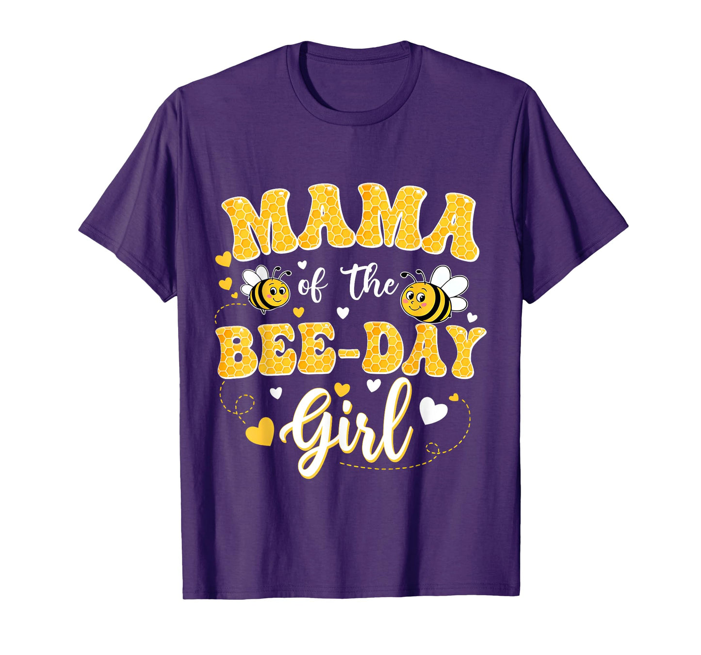 Mama Of The Bee Day Girl Birthday Family Matching Party T-Shirt