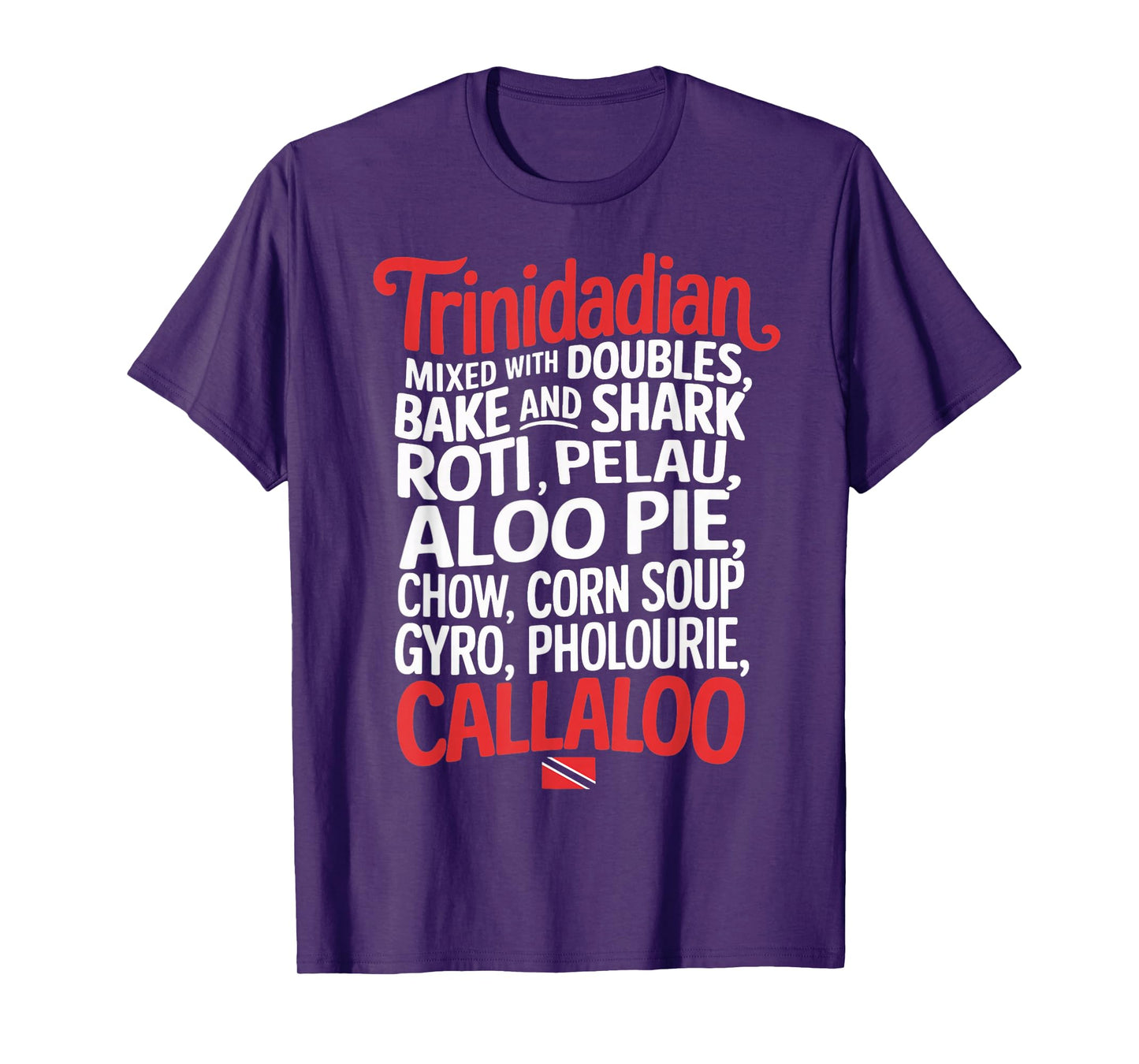 Bake Roti Pelau Trinidad And Tobago Flag Trinidadian T-Shirt