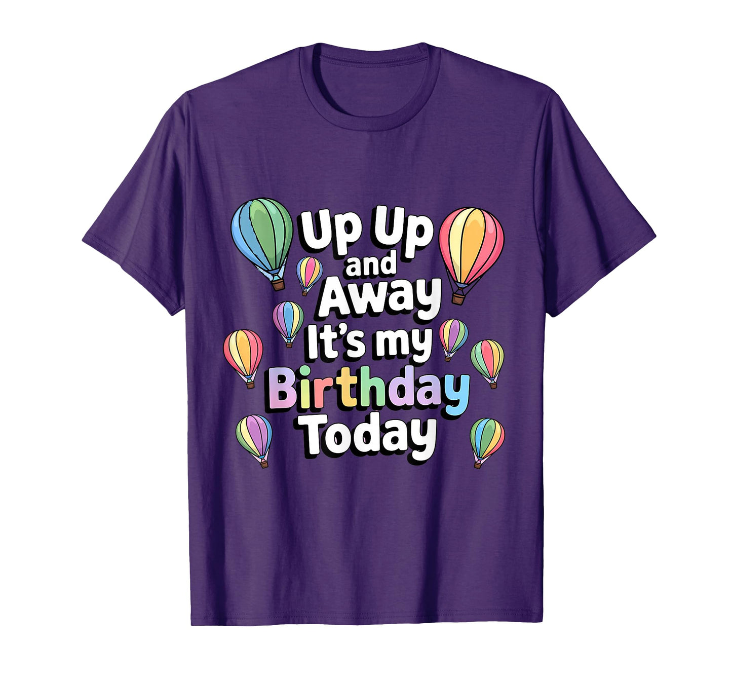 Hot Air Balloon Birthday Men Women Kids T-Shirt