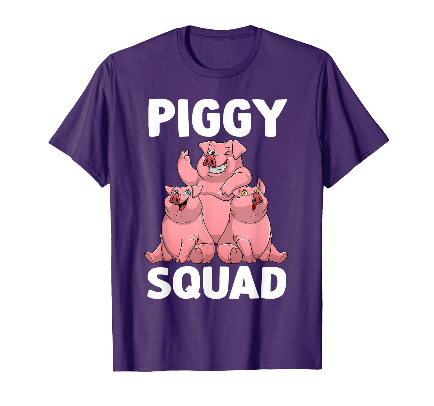 Funny Pig Lover Art For Men Women Kids Piggy Squad Swine Pig T-Shirt