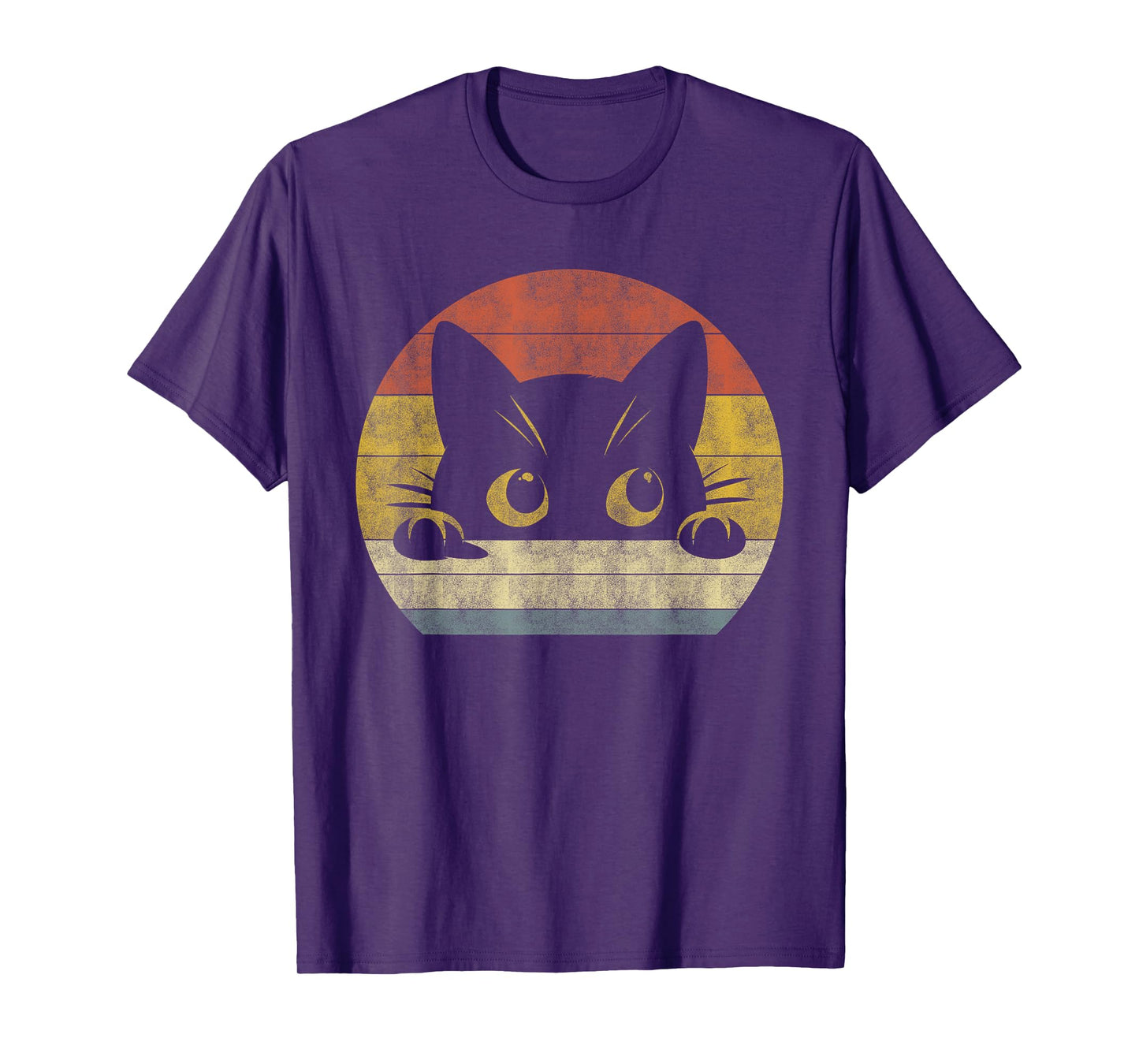 Cute Cat Shirt Retro Cat Owner Funny Cat Lovers T-Shirt for Men Women Kids