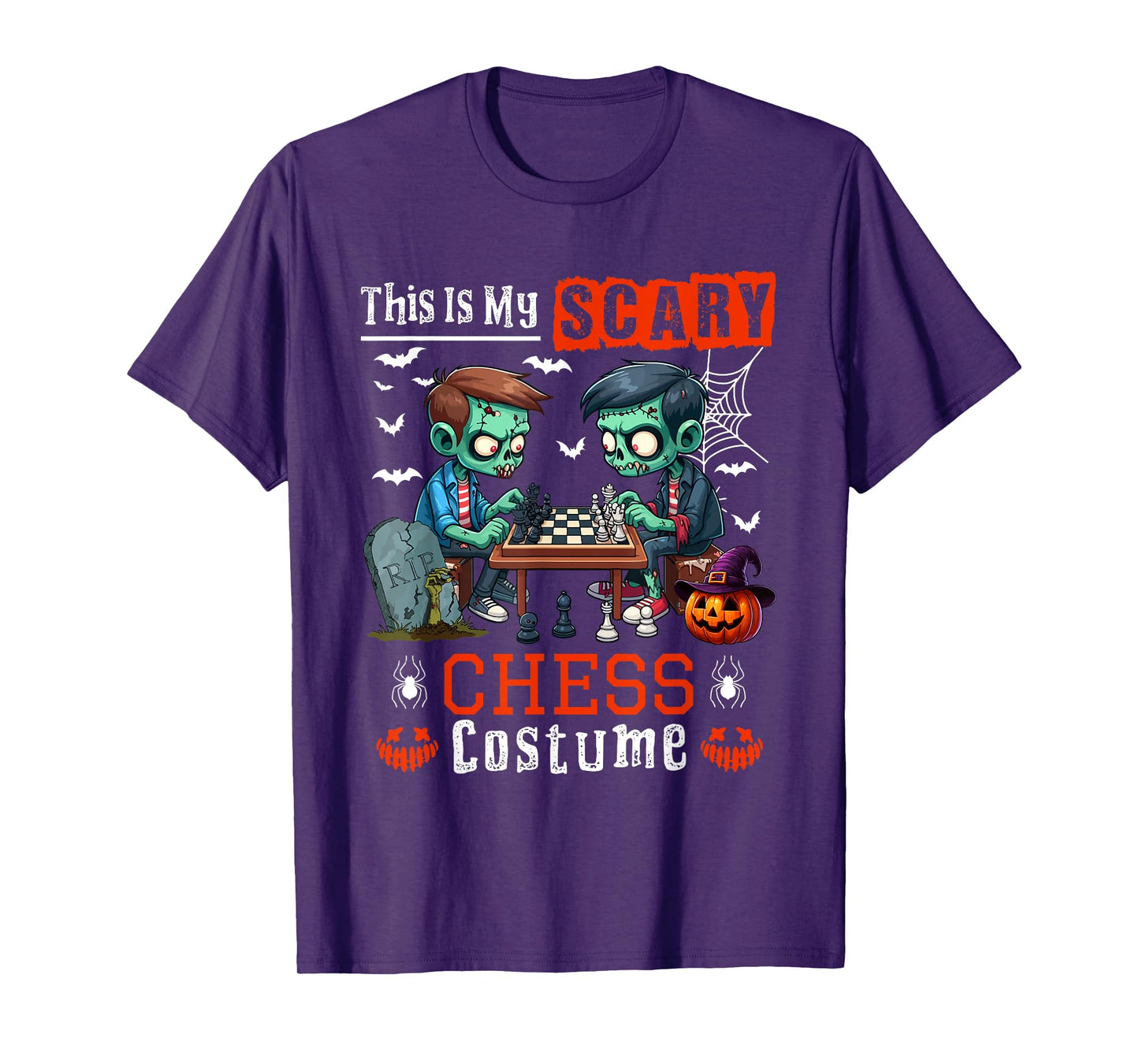 My Scary Chess Costume Horror Halloween Player Kids T-Shirt