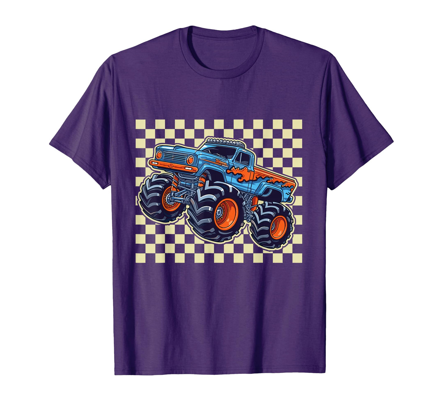 Monster Truck for Toddlers, Kids Monster Truck Retro Vintage T-Shirt