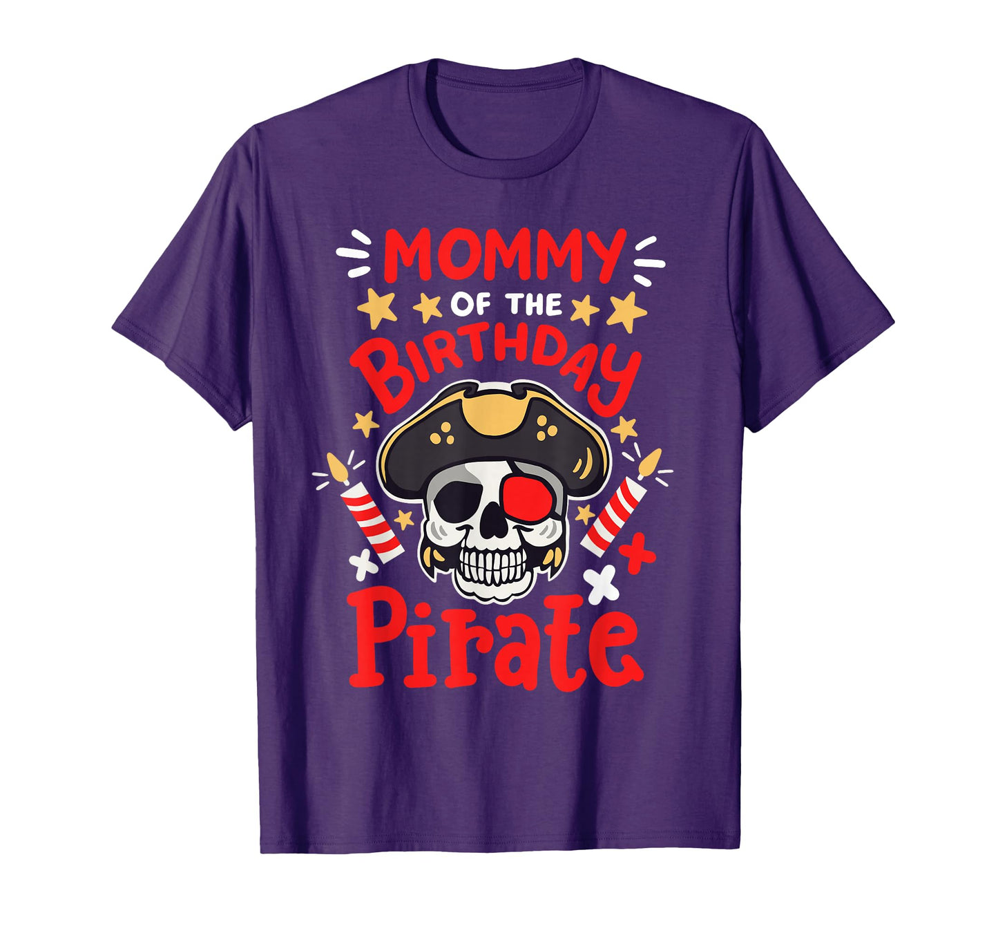 Mommy Of The Birthday Pirate Party Family Matching Women T-Shirt