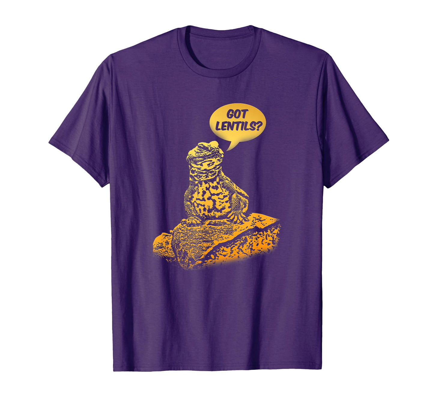 Thorn Tailed Reptile & Uromastyx Lizard Gift Got Lentils Funny Uromastyx Dabb Lizard Cute Agama Unisex-Adults Black T-Shirt Small