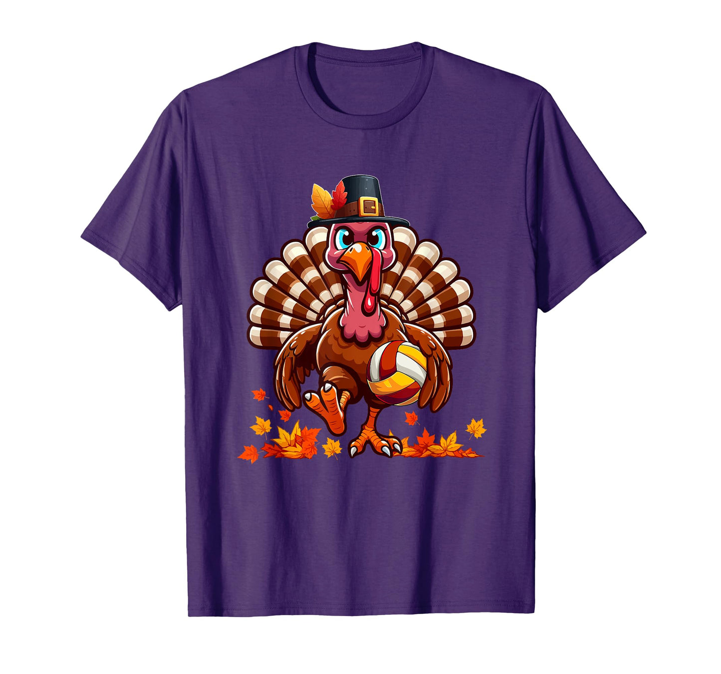 Turkey Thanksgiving Volleyball Equipment Matching Player T-Shirt