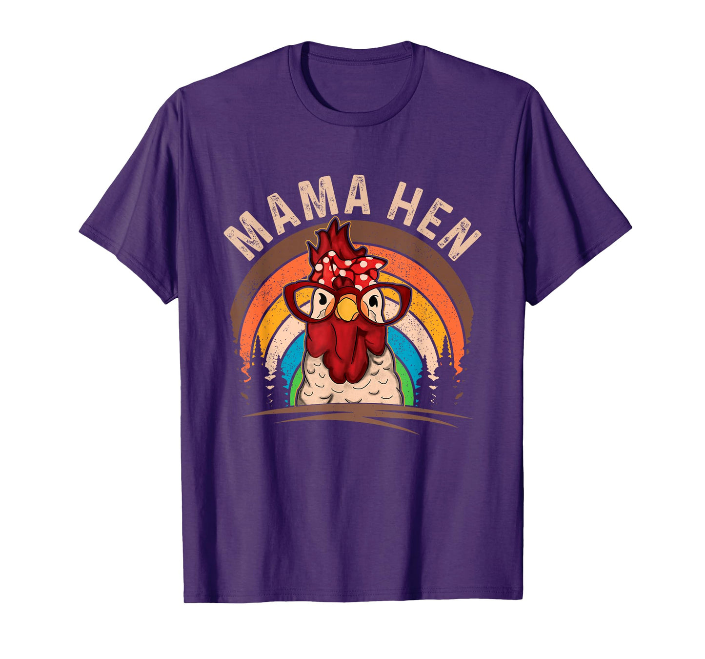 Mama Hen Vintage Retro Chicken Mom Chicken Lady Mother's Day T-Shirt