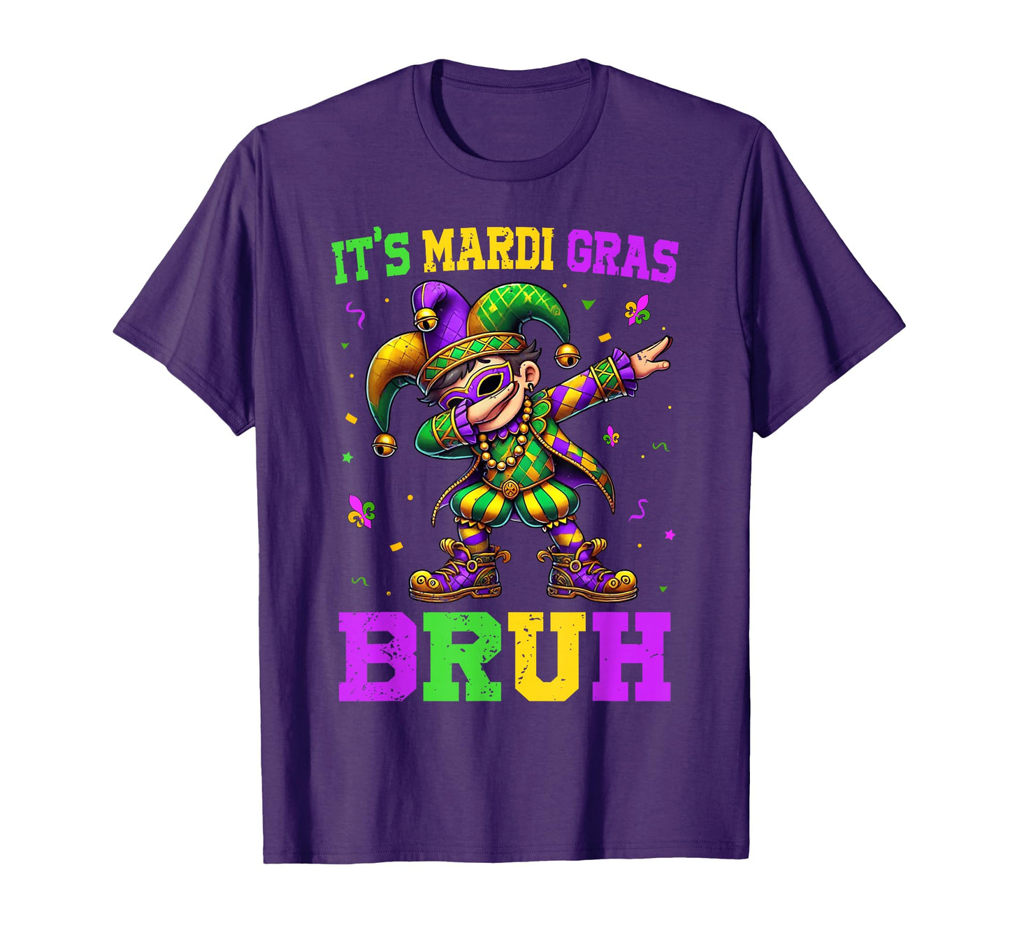 It's Mardi Gras Bruh Dabbing Boy Kids New Orleans Trip Men T-Shirt