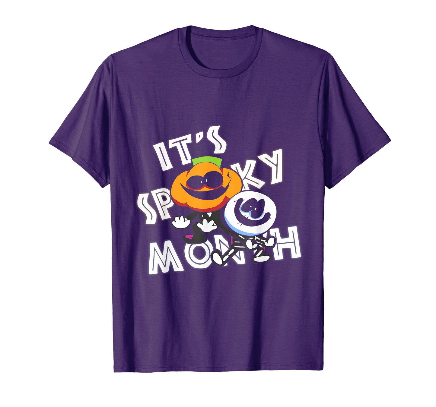 Retro Skid And Pump It's Spooky Month T-Shirt