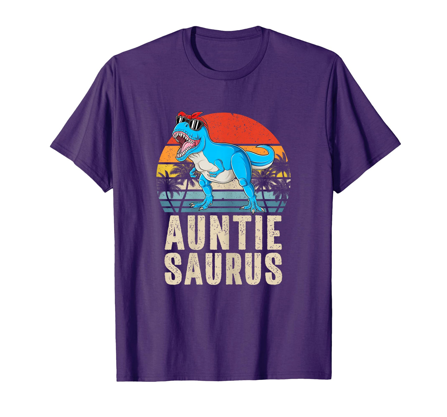 Auntiesaurus T Rex Auntie Saurus Dinosaur Family Matching T-Shirt