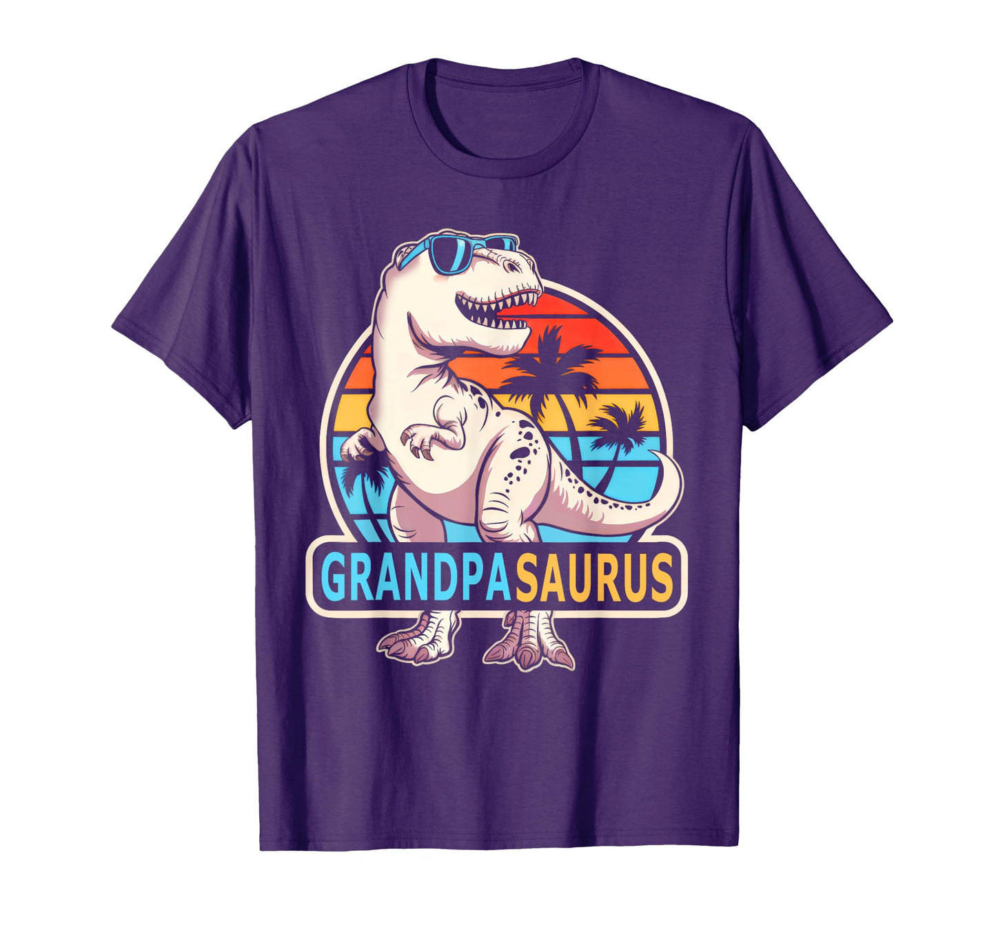 Grandpasaurus T Rex Dinosaur Men Grandpa Family Matching T-Shirt