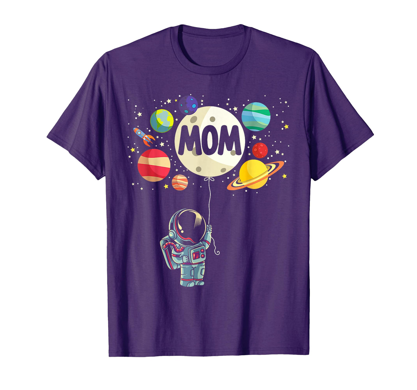 Mom of The Birthday Boy Space Astronaut 1st Birthday Family T-Shirt