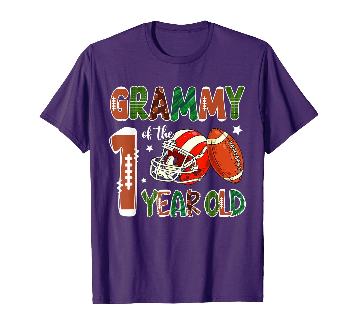 Grammy Of The 1 Year Old Football Themed 1st Birthday Party T-Shirt