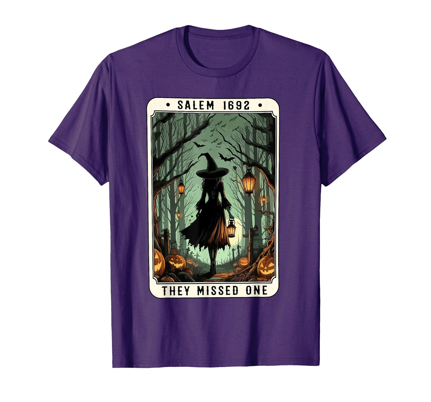 Vintage Salem Book Club Salem 1692 They Missed One Halloween T-Shirt