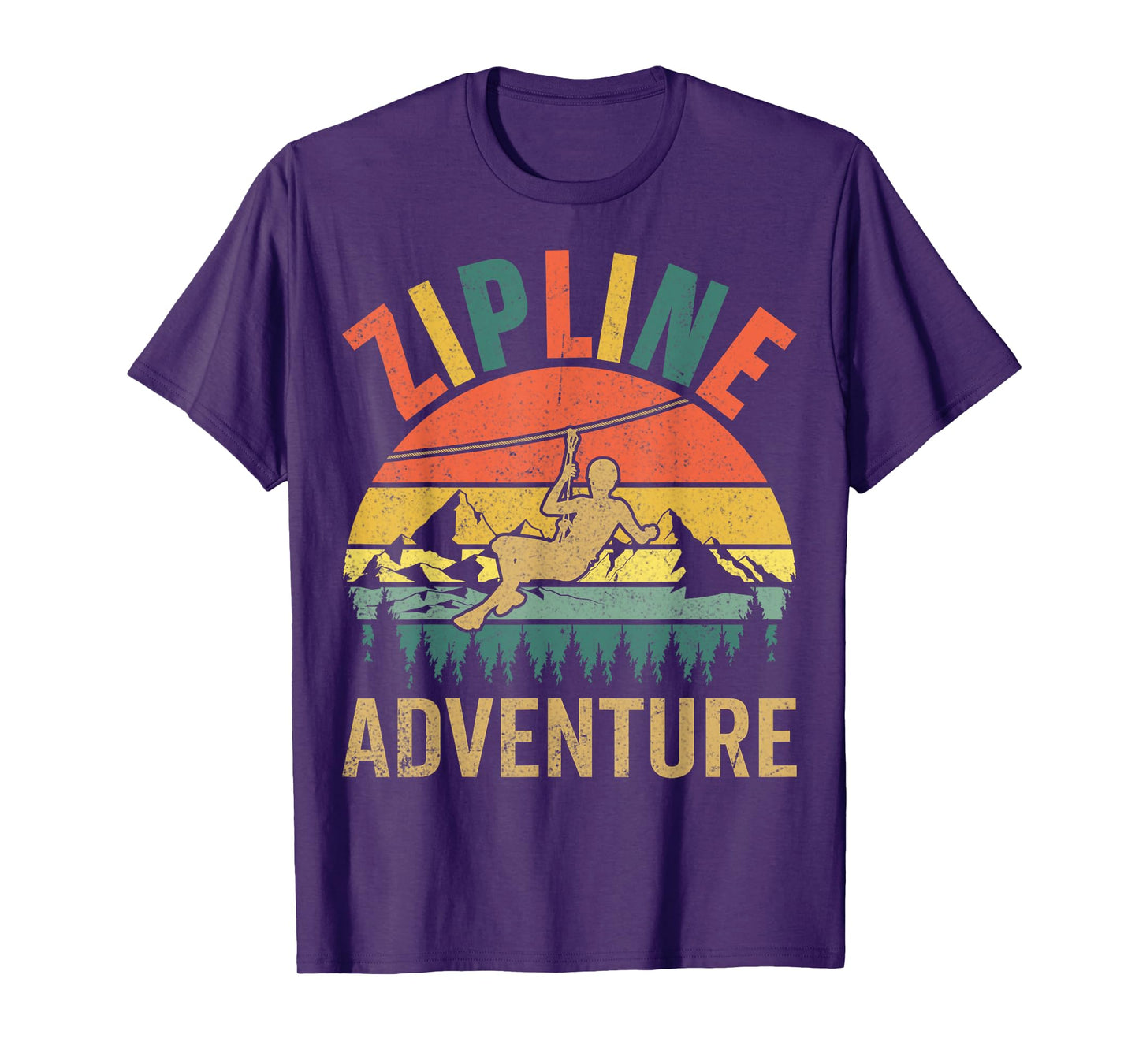 Retro Zipline Adventure - Vintage Ziplining Gifts Zipliner T-Shirt