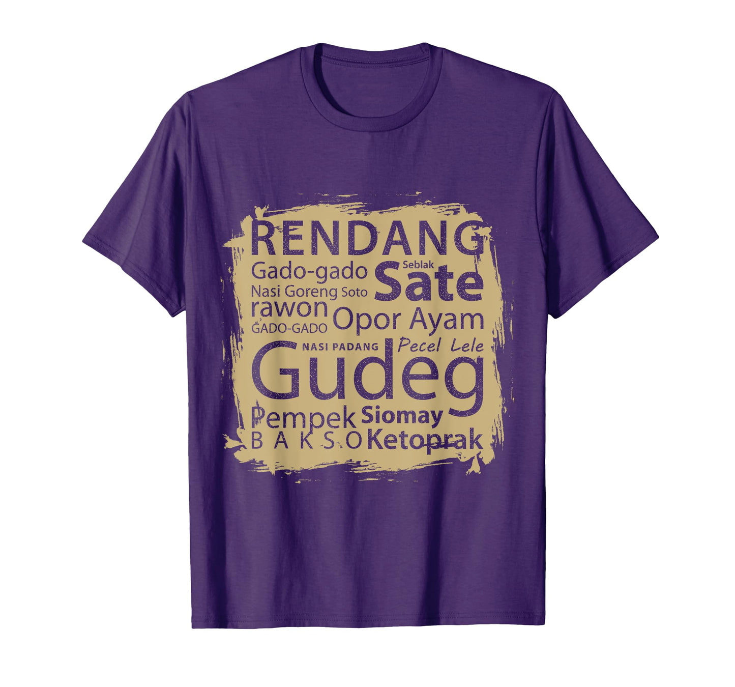 Vintage Retro Apparel Of Indonesia Food Top Favorit Indonesia Food T-Shirt T-Shirt