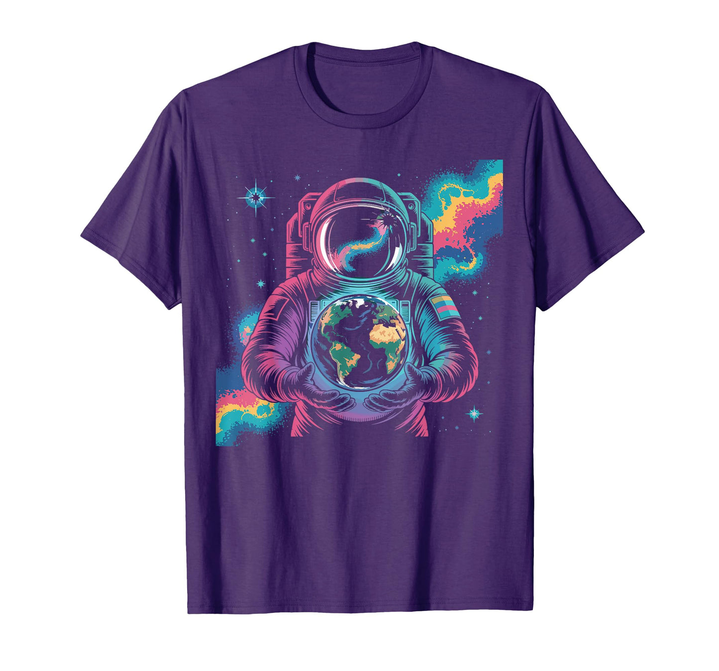 Astronaut Planet Earth Outer Space Galaxy Universe Science T-Shirt
