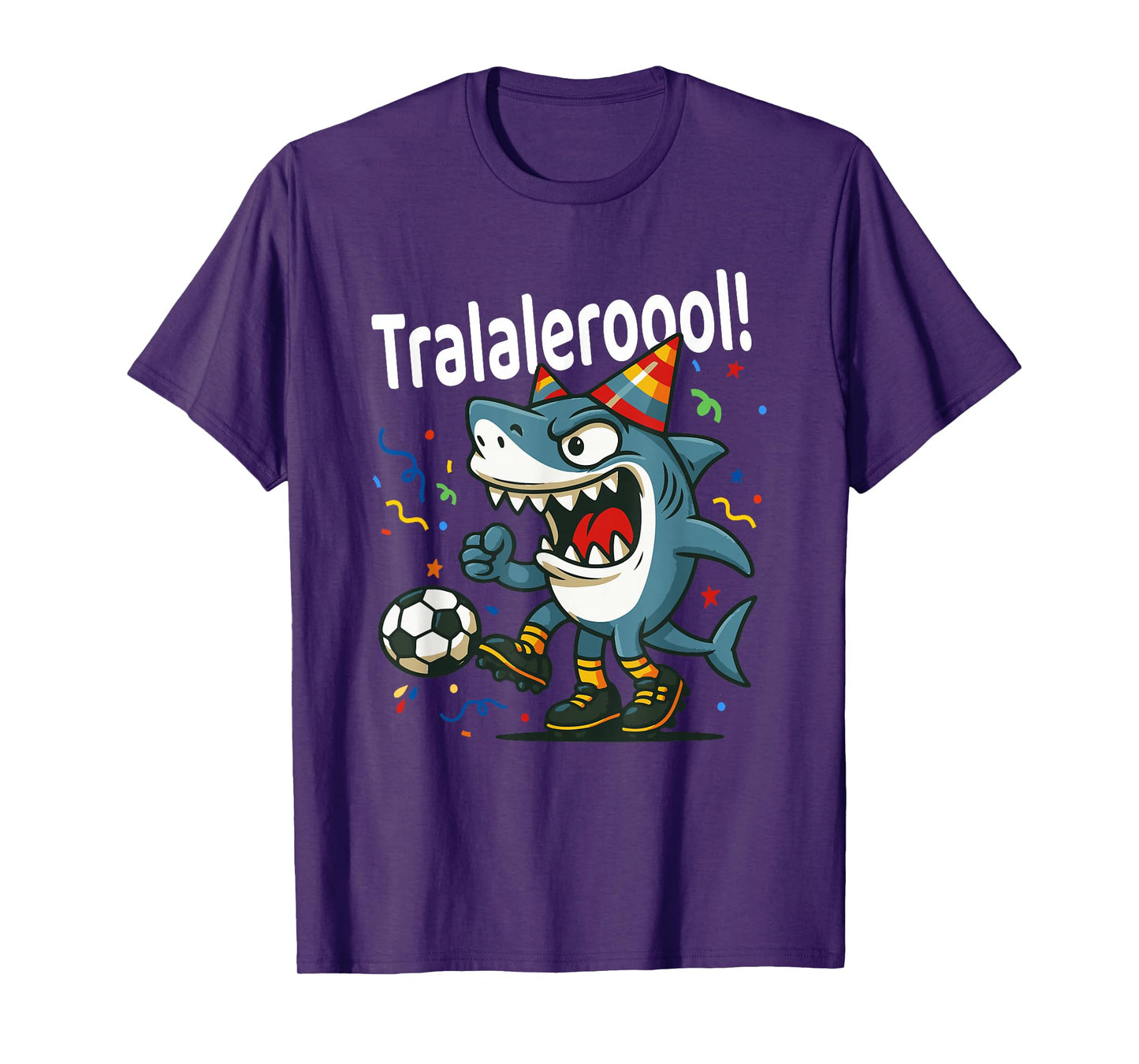 Tralalero Tralala Italian Brainrot Boys Soccer Birthday Meme T-Shirt
