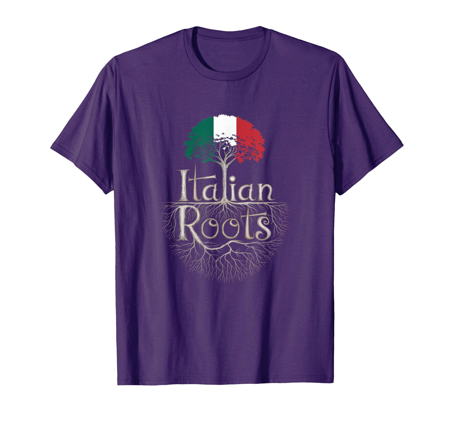 Italian Roots - Italy Flag Colors Family Tree Souvenir T-Shirt