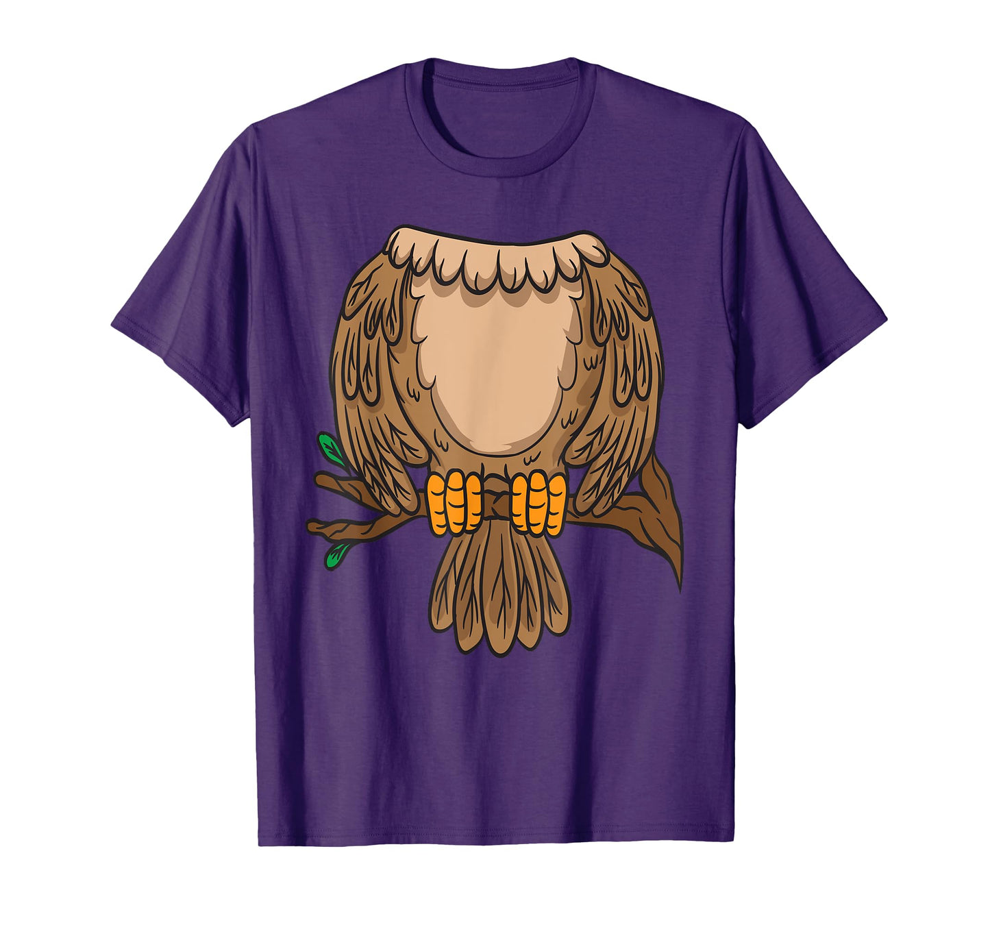 Funny Headless Owl Halloween Night Bird Costume Easy Outfit T-Shirt