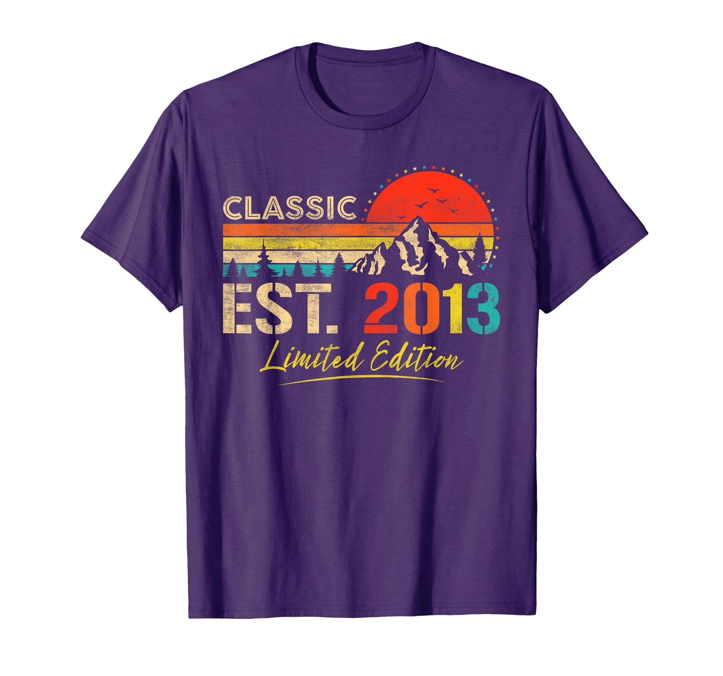 Classic Est. 2013 Limited Edition Vintage Year 2013 Birthday T-Shirt