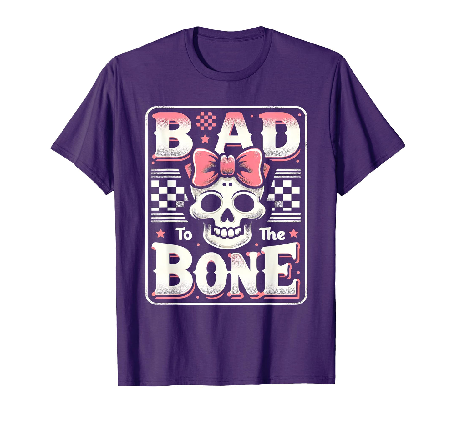 Bad To The Bone Skeleton Halloween TWO Birthday Toddler Kids T-Shirt