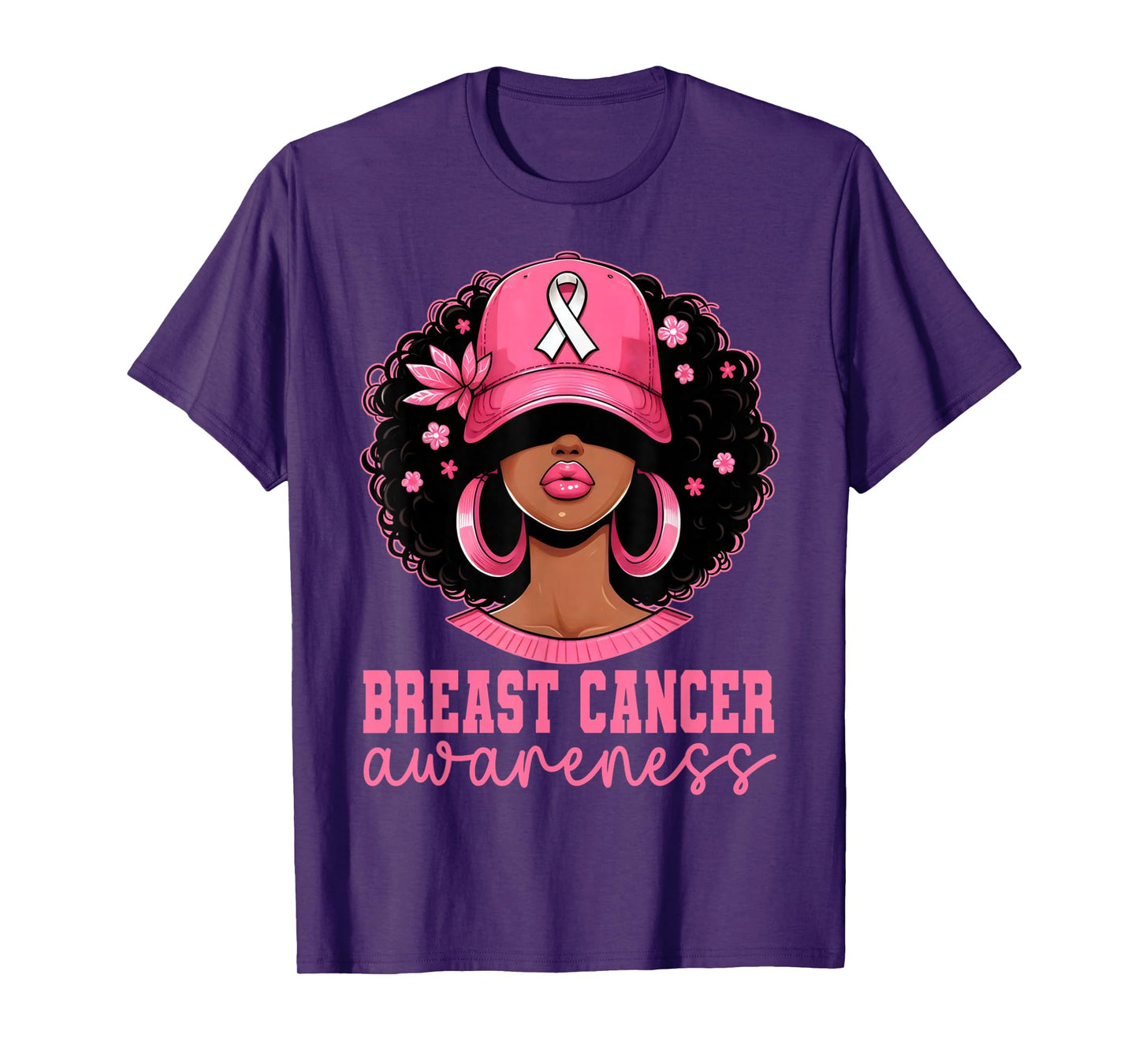 Black Women Breast Cancer Awareness in October We Wear Pink T-Shirt