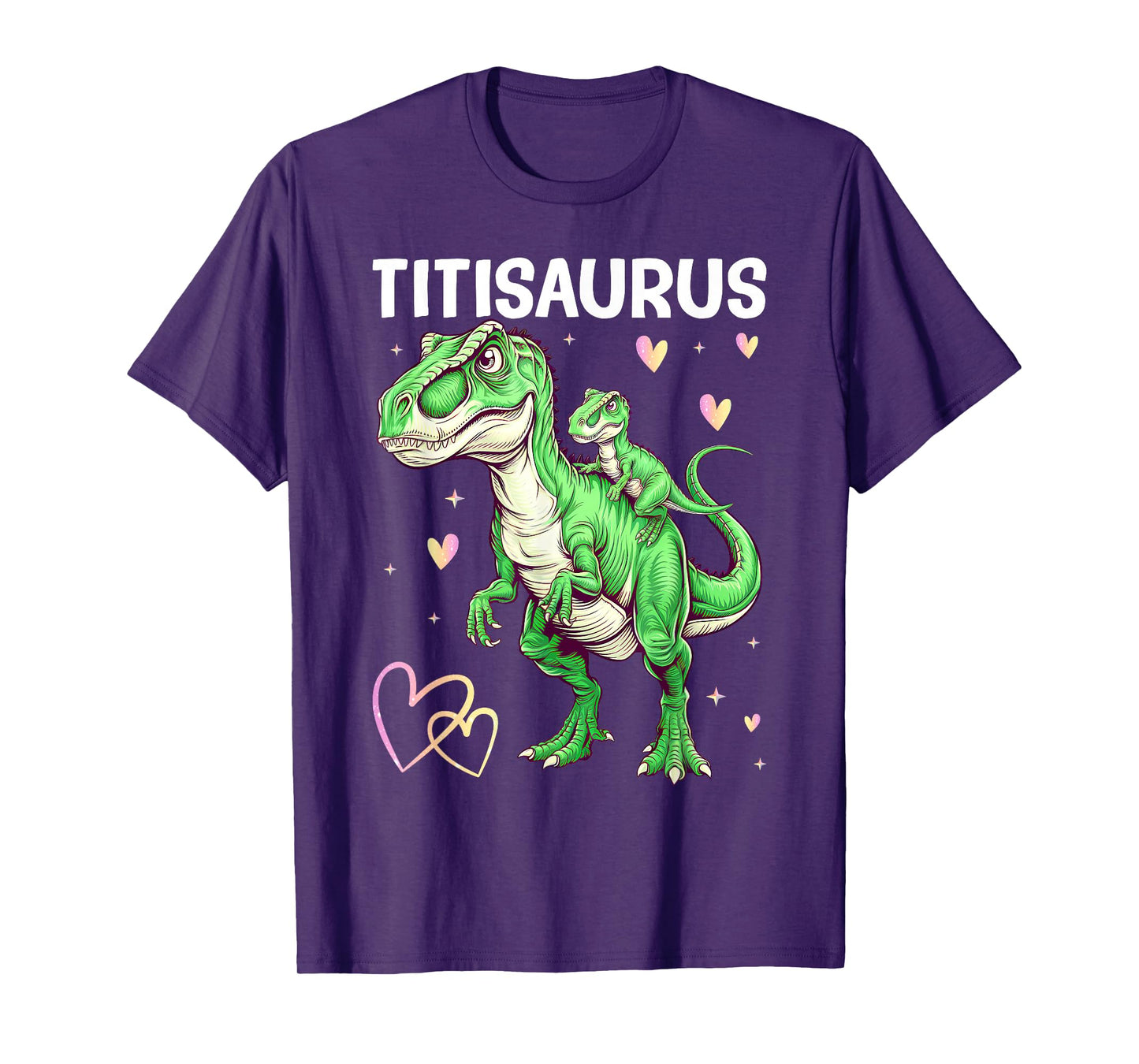 Titisaurus Titi Tyrannosaurus Dinosaur Baby Aunt T-Shirt