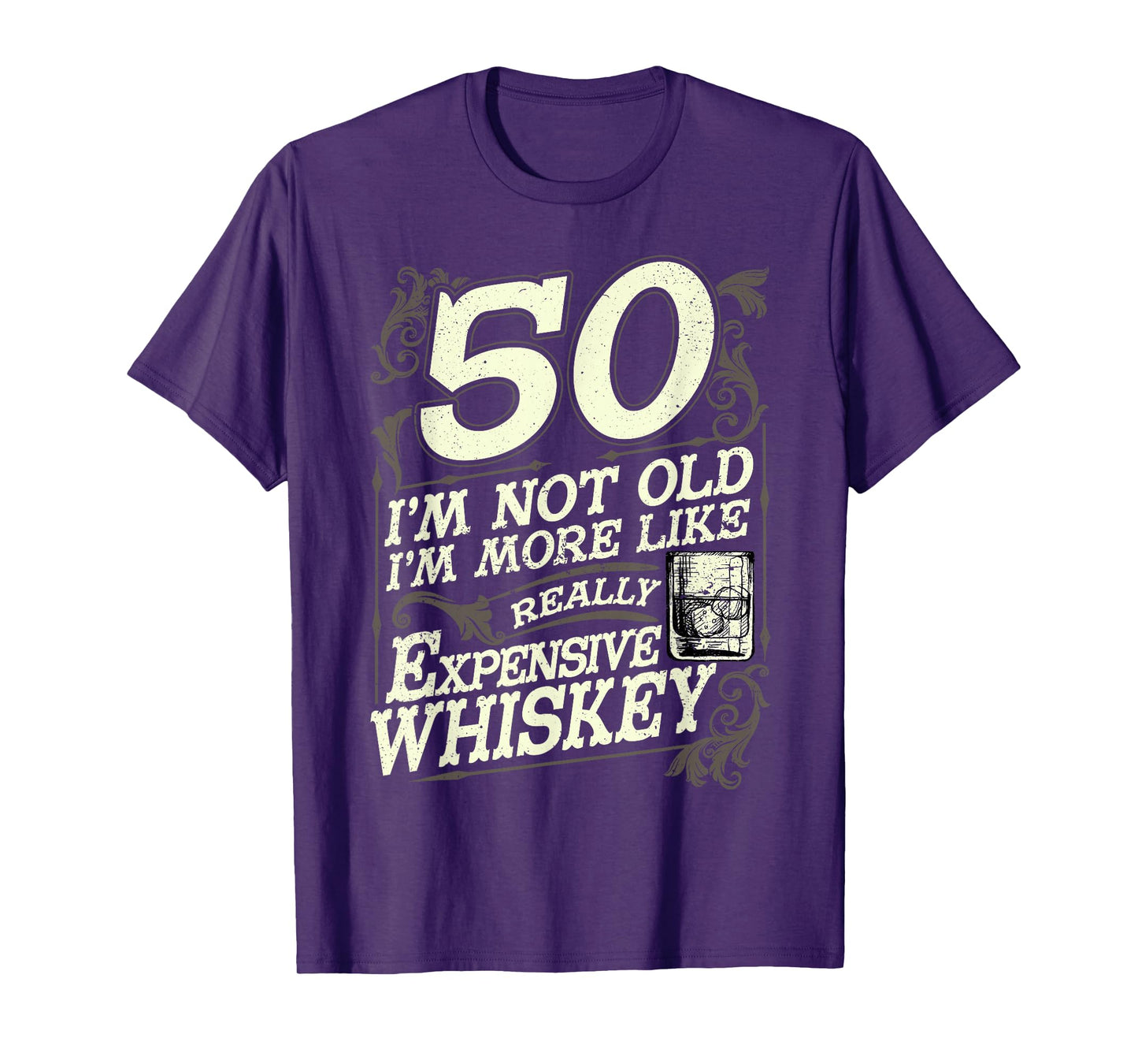 50 Years Old Whiskey Bourbon 50th Birthday Whiskey Drinker T-Shirt