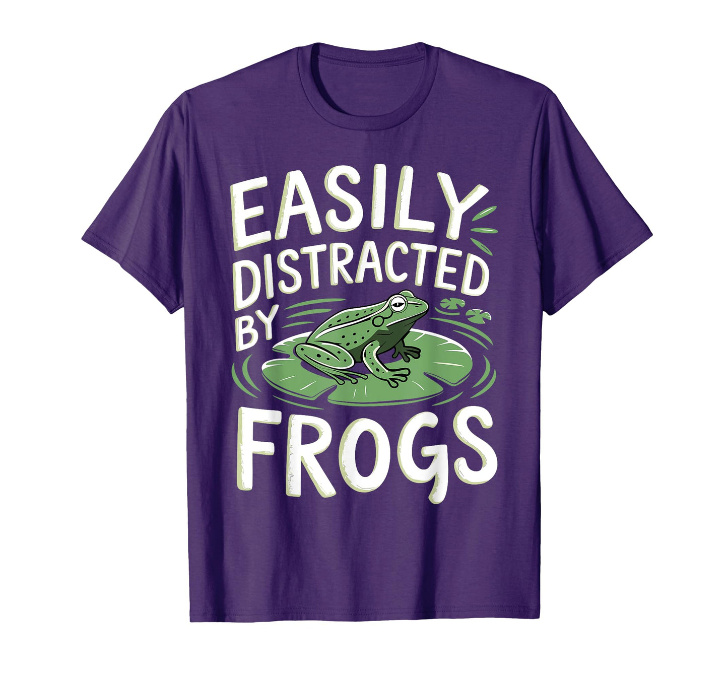 Easily Distracted by Frogs Funny Frogs Lovers Jokes Men Kids T-Shirt