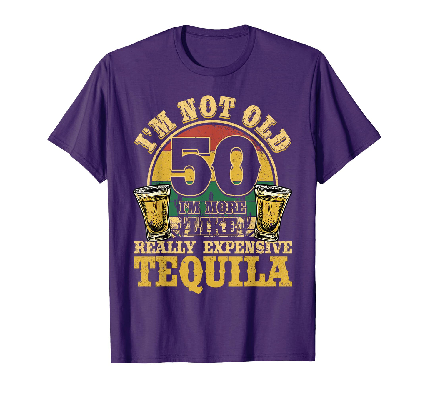 50 Years Old Tequila Mexican 50th Birthday Tequila Drinker T-Shirt
