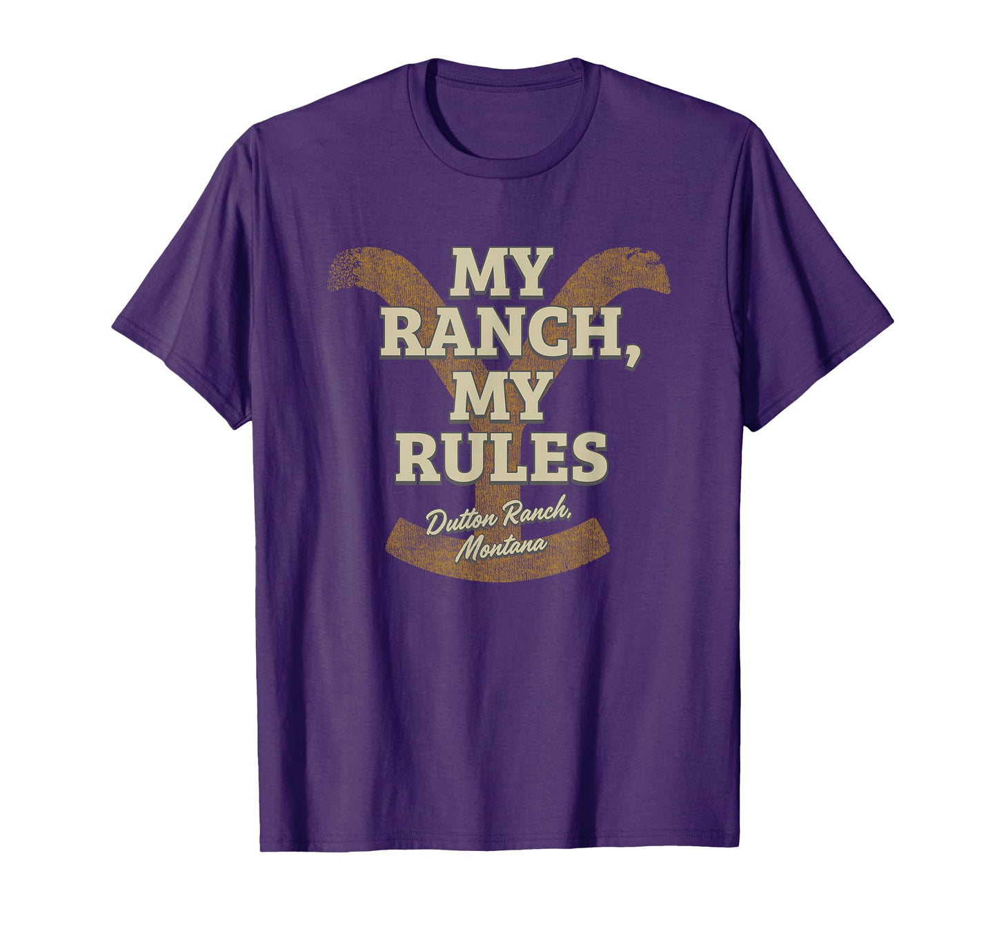 Yellowstone My Ranch My Rules Dutton Ranch Big Chest Logo T-Shirt
