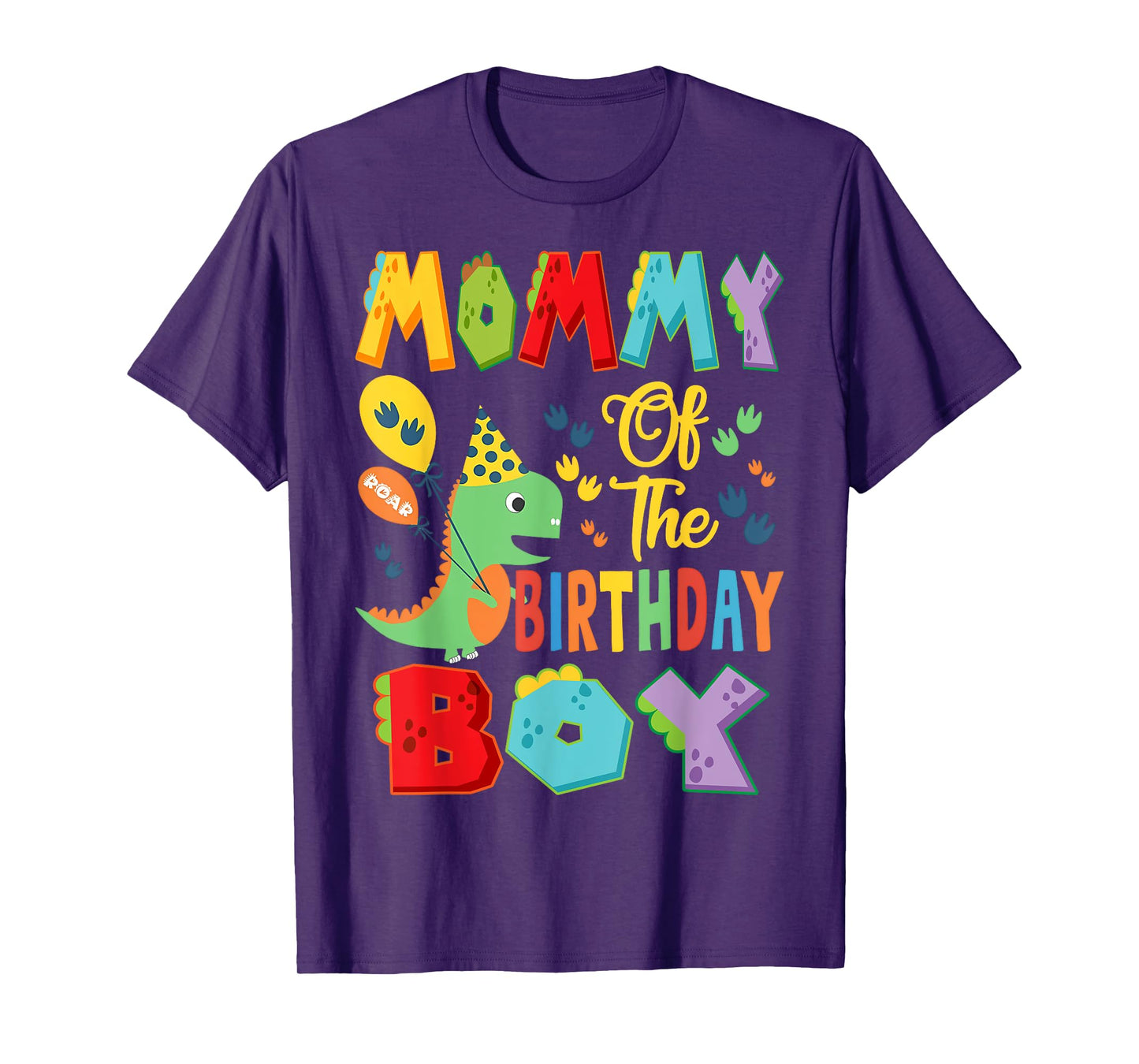 Mommy Of The Birthday Boy T-Rex Dinosaur 1St Birthday T-Shirt