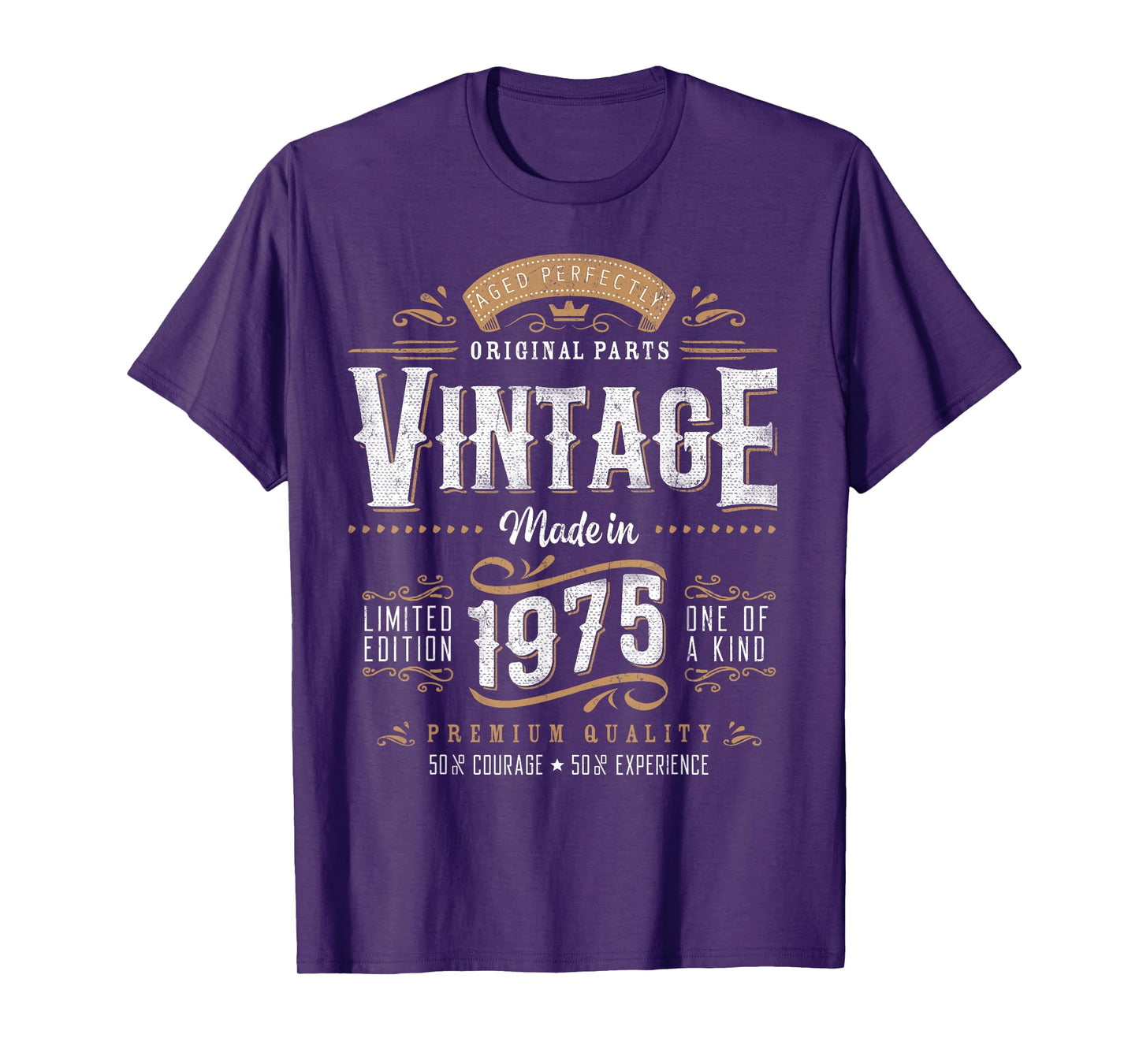 Vintage 1975 50th Birthday Gifts Women Men 50 Year Old T-Shirt