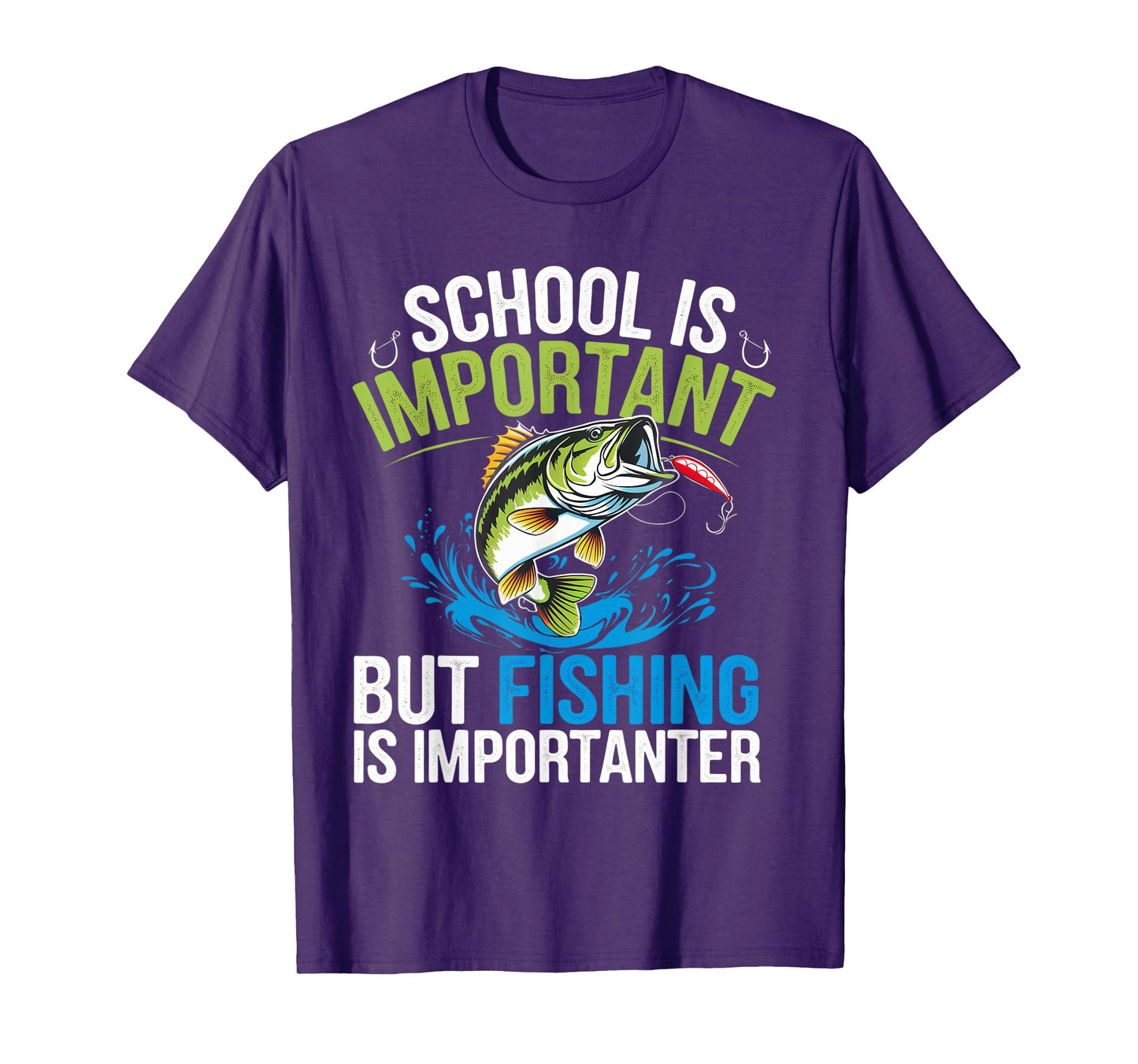 School Is Important But Fishing Is Importanter Design T-Shirt